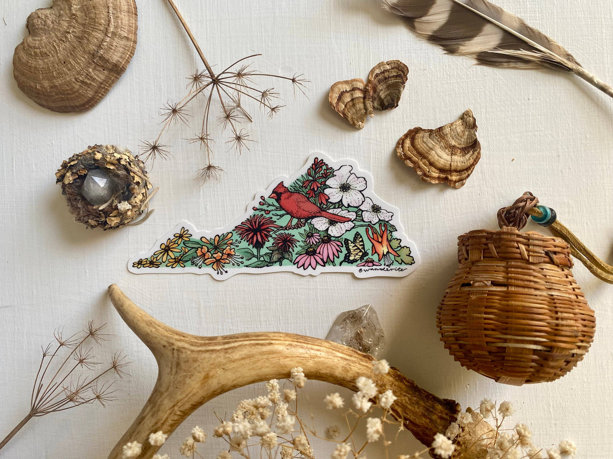 Virginia Native Plants Sticker