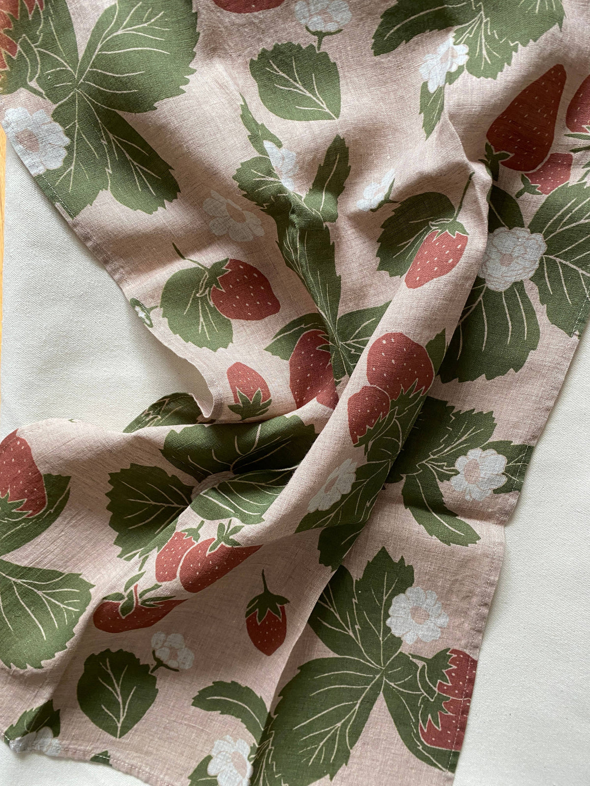 Dark Fig Linen Tea Towel