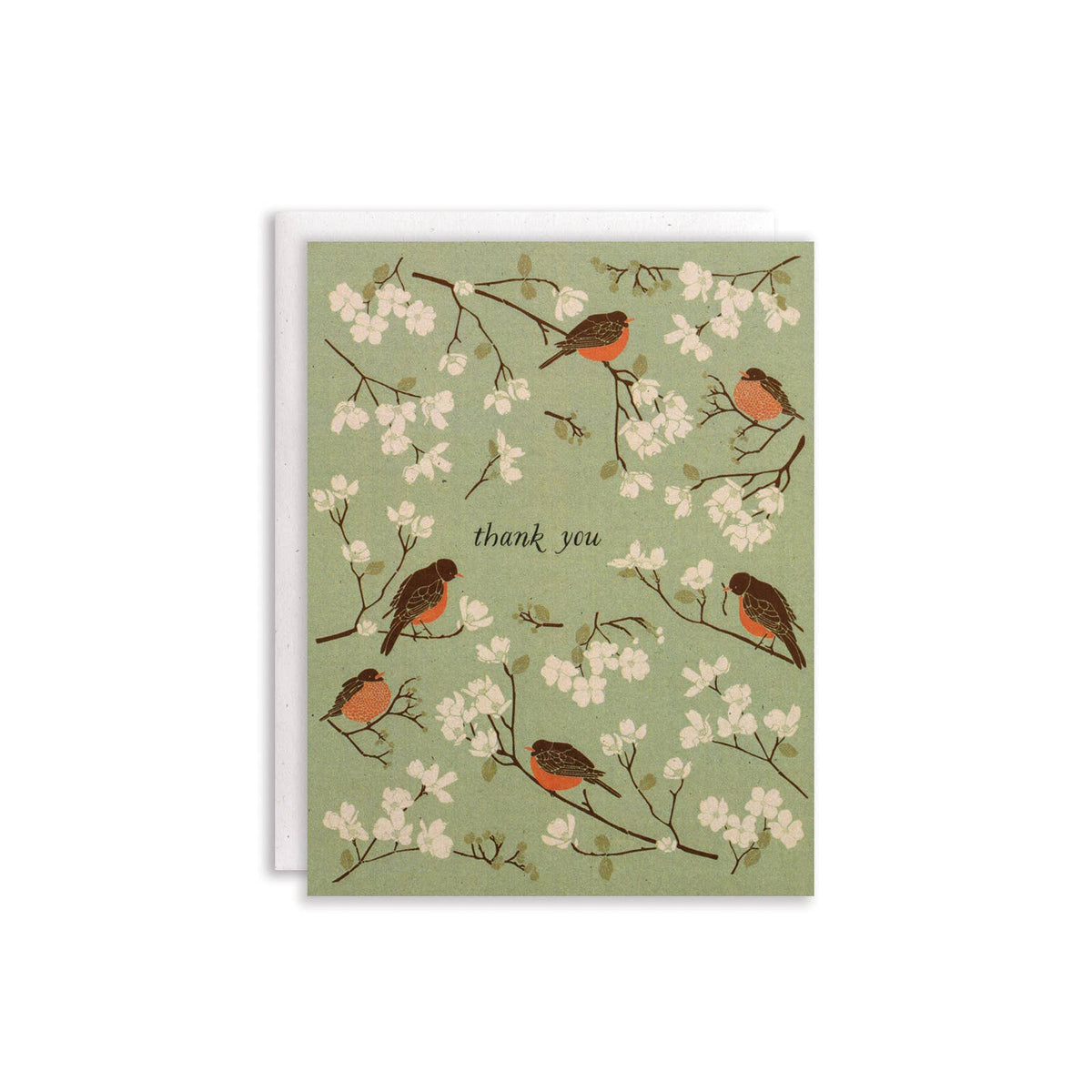 Early Bird Thank You Card with Robin