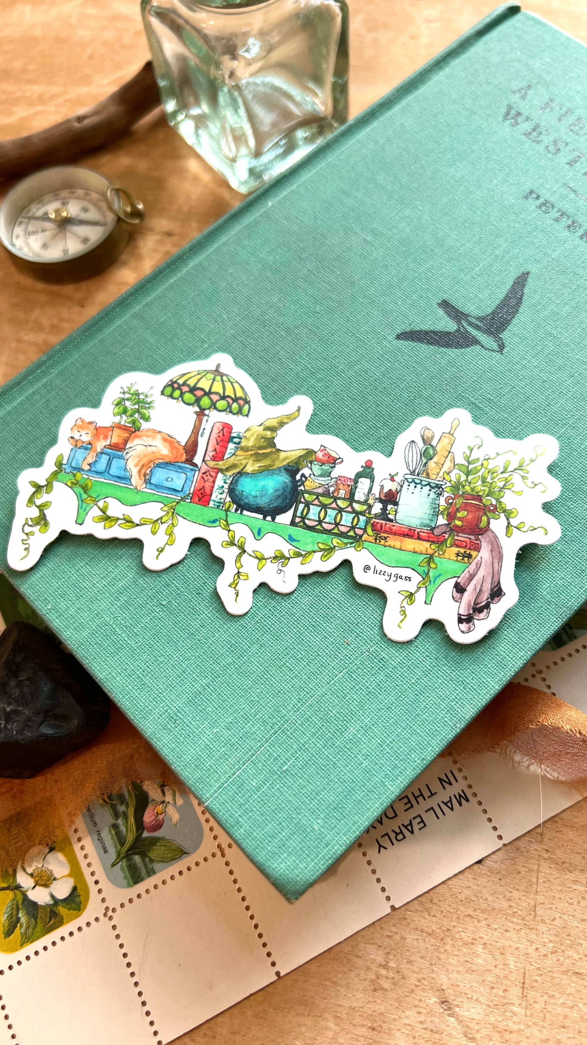 The Kitchen Witch's Shelf Sticker