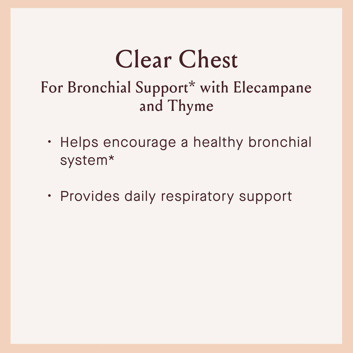Clear Chest Syrup: 4.2 fl oz