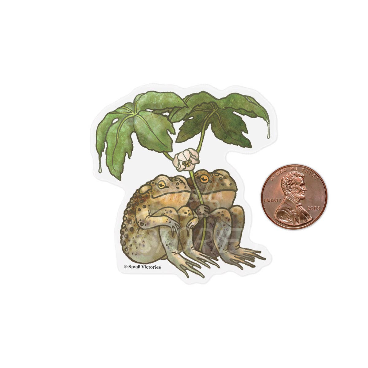 Two Toads Eco-Sticker