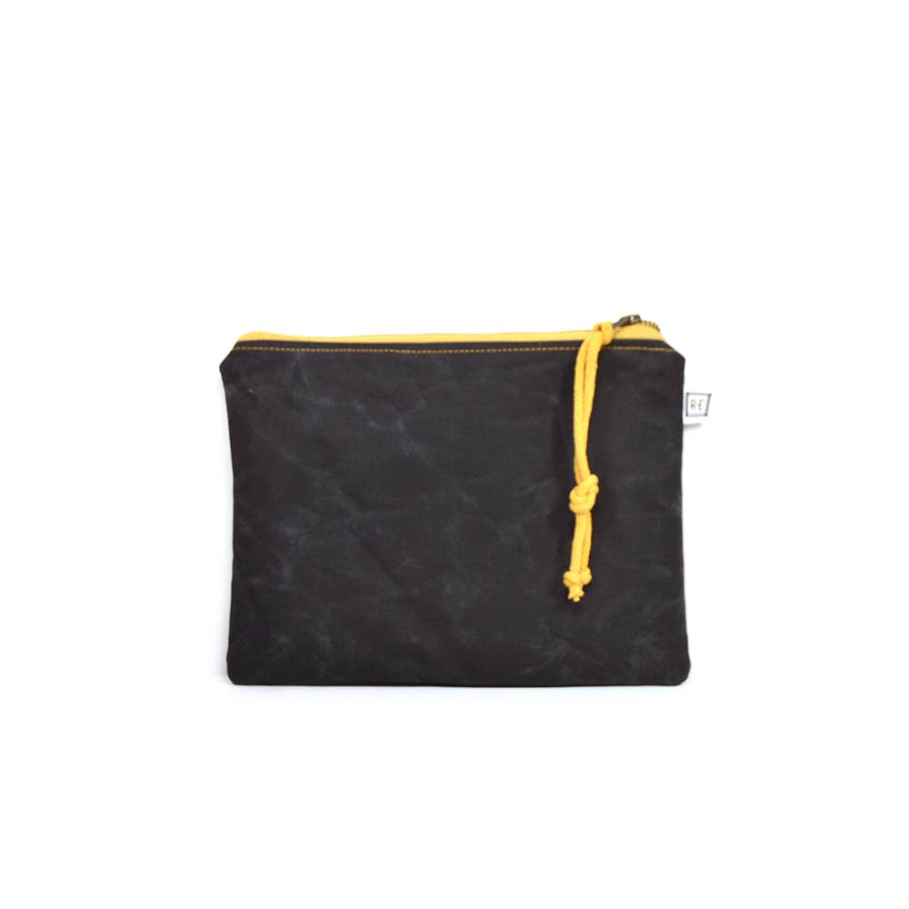 Cosmetic Zipper Pouch - Luna Patina Black