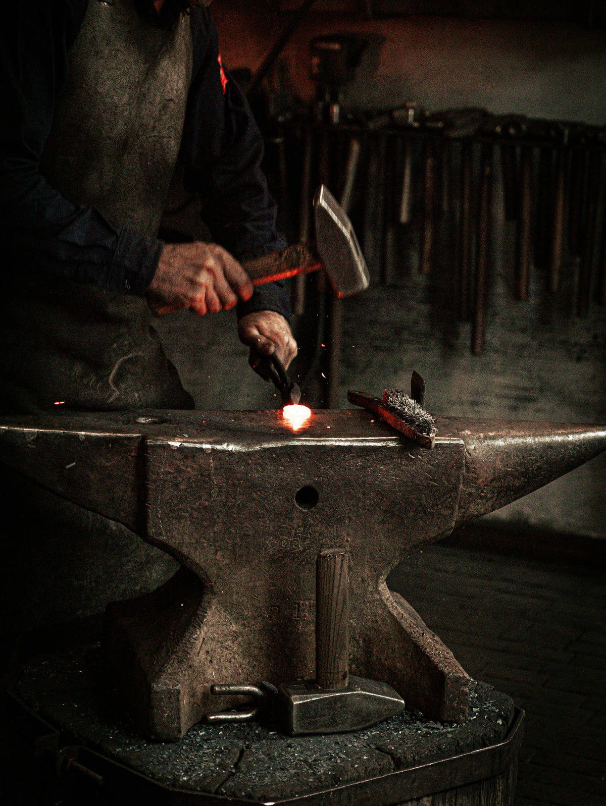 14&quot; Phoenix Hand-Forged Iron Candle Stand