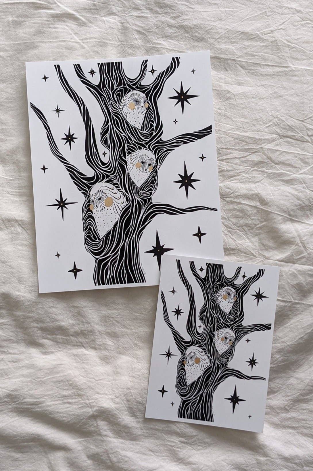 Celestial Owl Print (8" x 10")