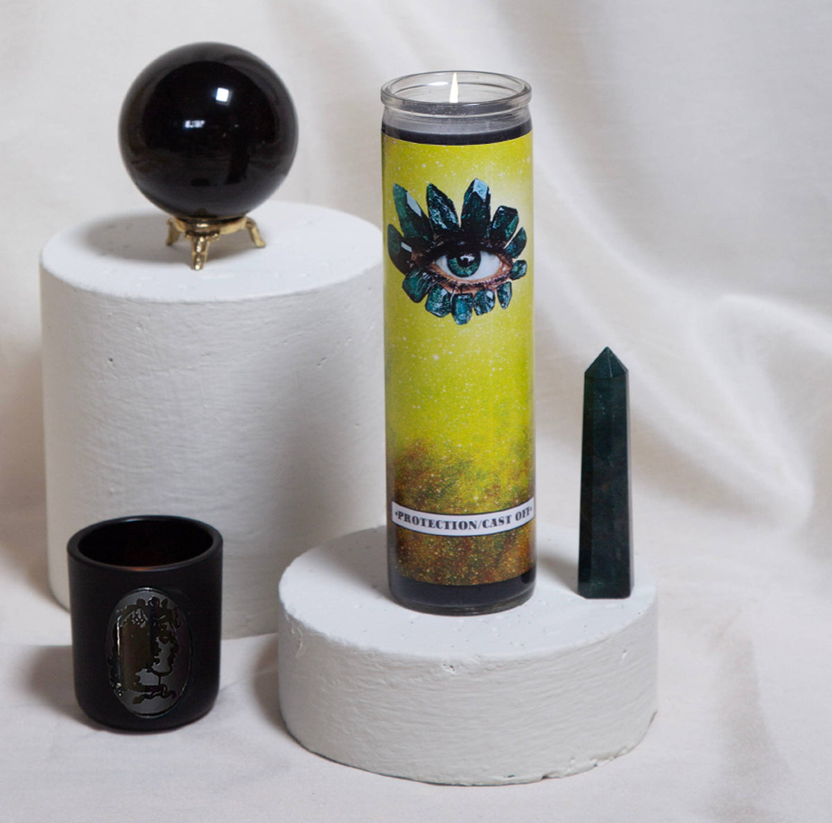 Cast Off/Protection Ritual Altar Candle