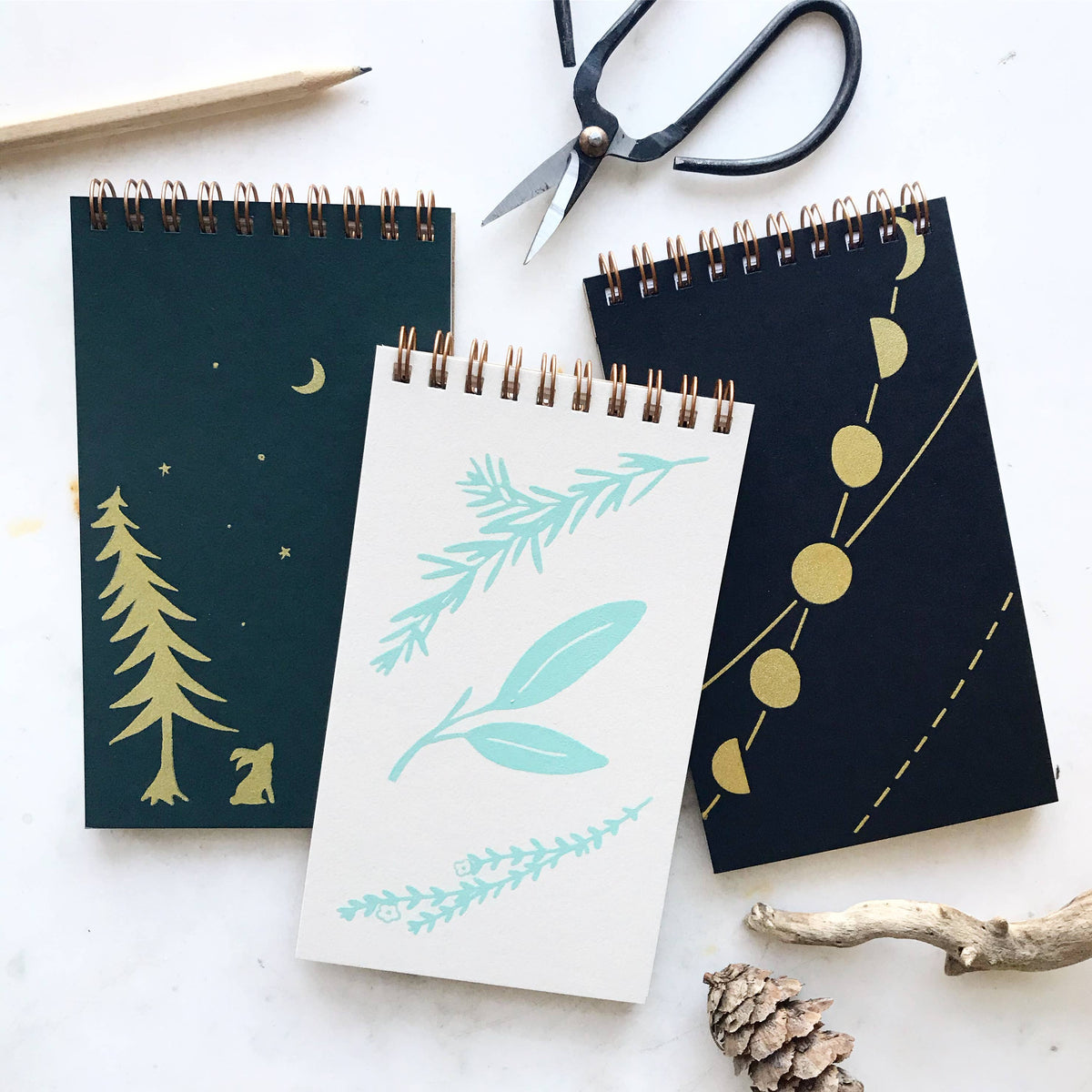 Night Bun Coil Notepad: Lined