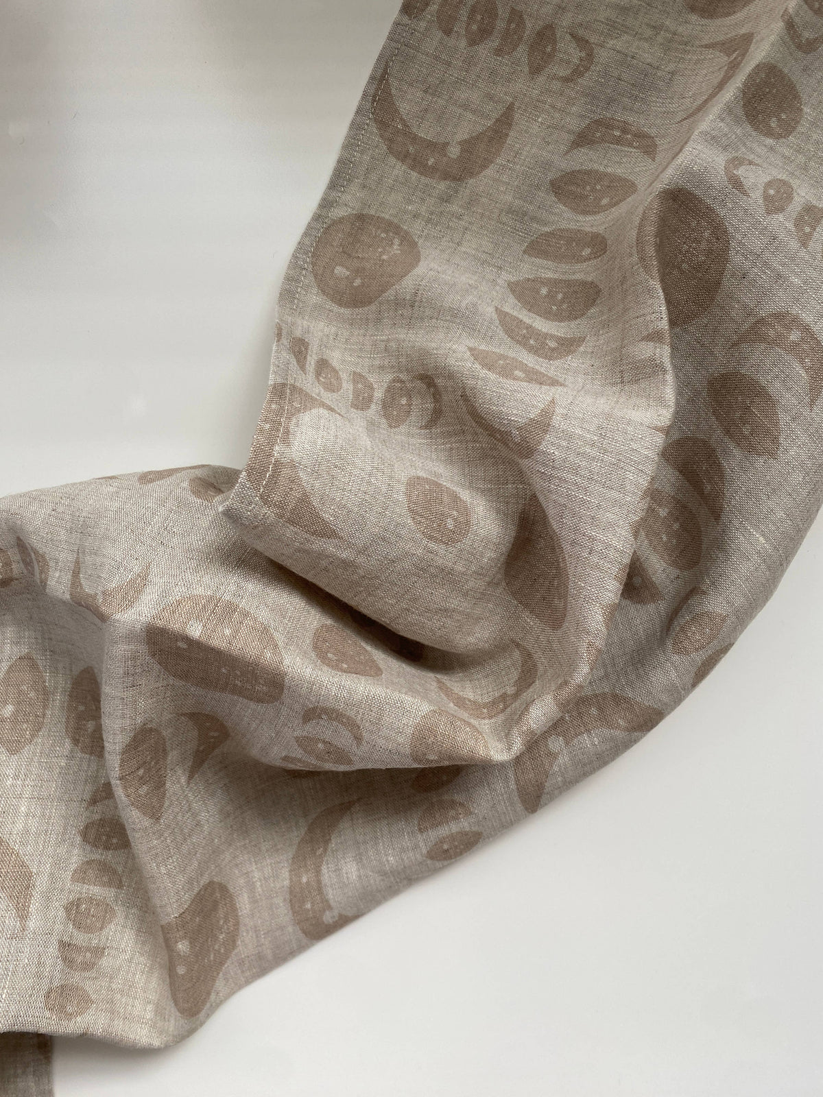 Dark Fig Linen Tea Towel