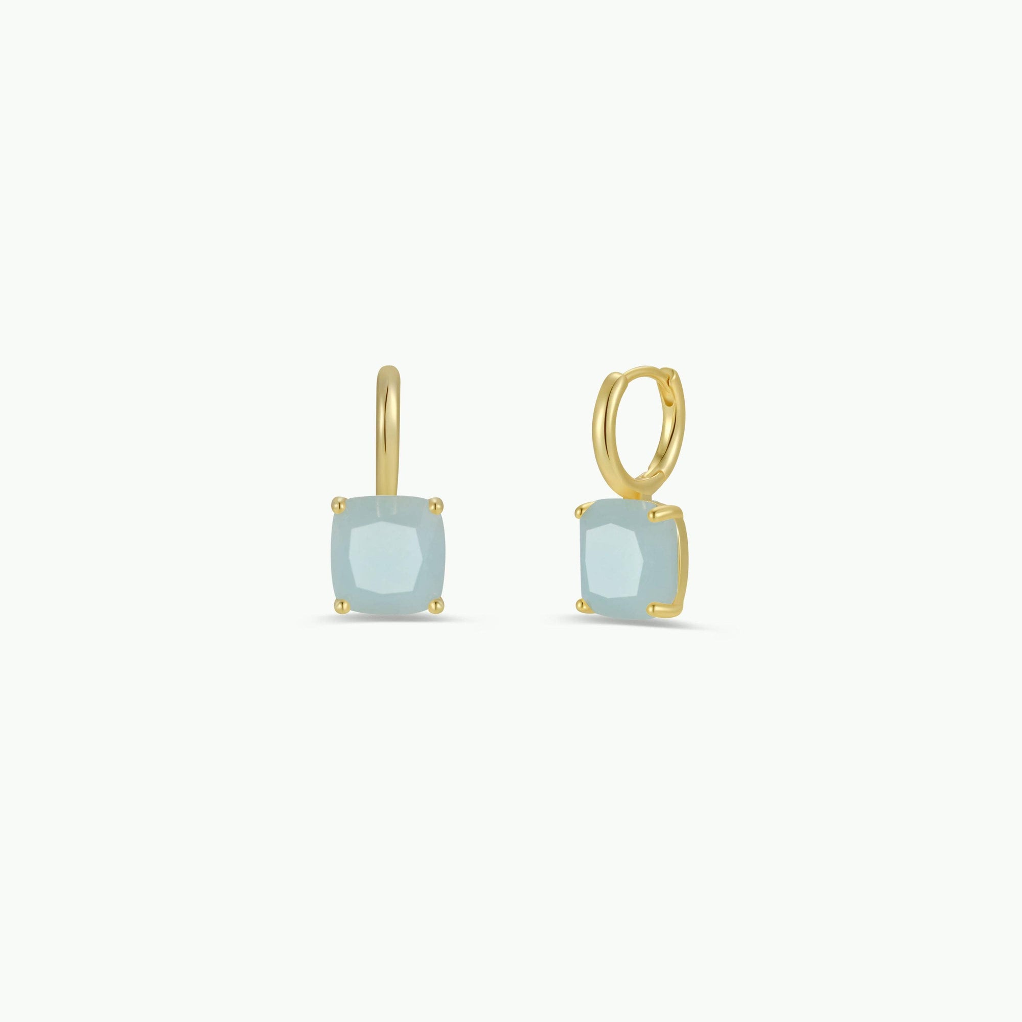 Amazonite Gemstone Mini Drop Earrings