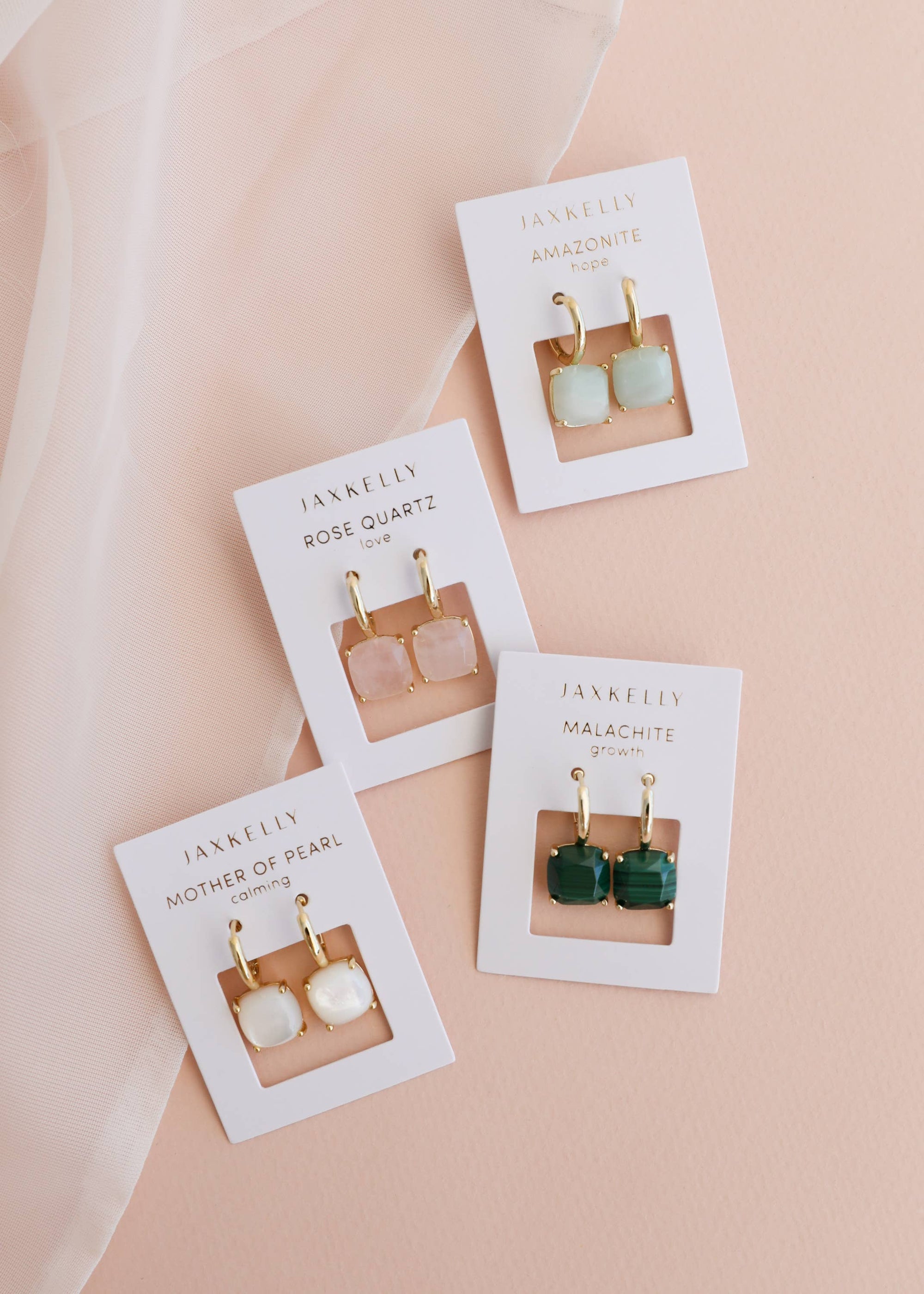 Amazonite Gemstone Mini Drop Earrings