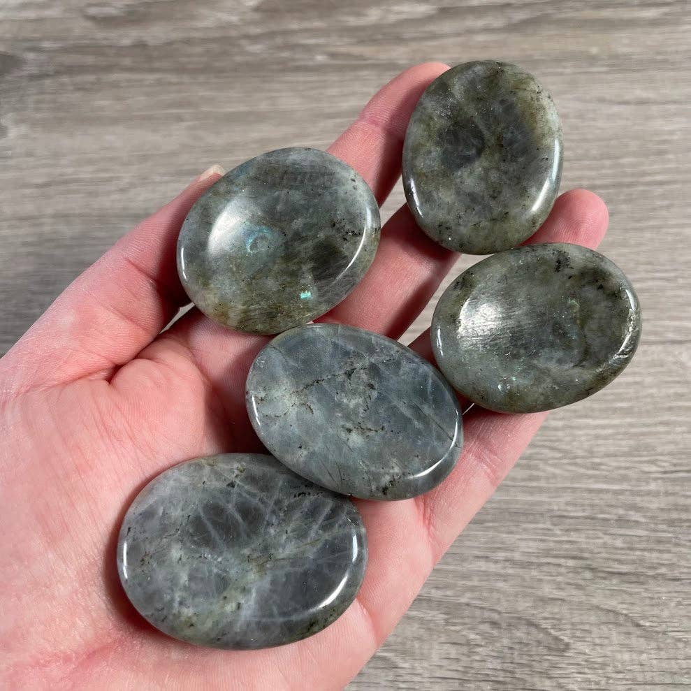 Labradorite Oval Gemstone Meditation Stone