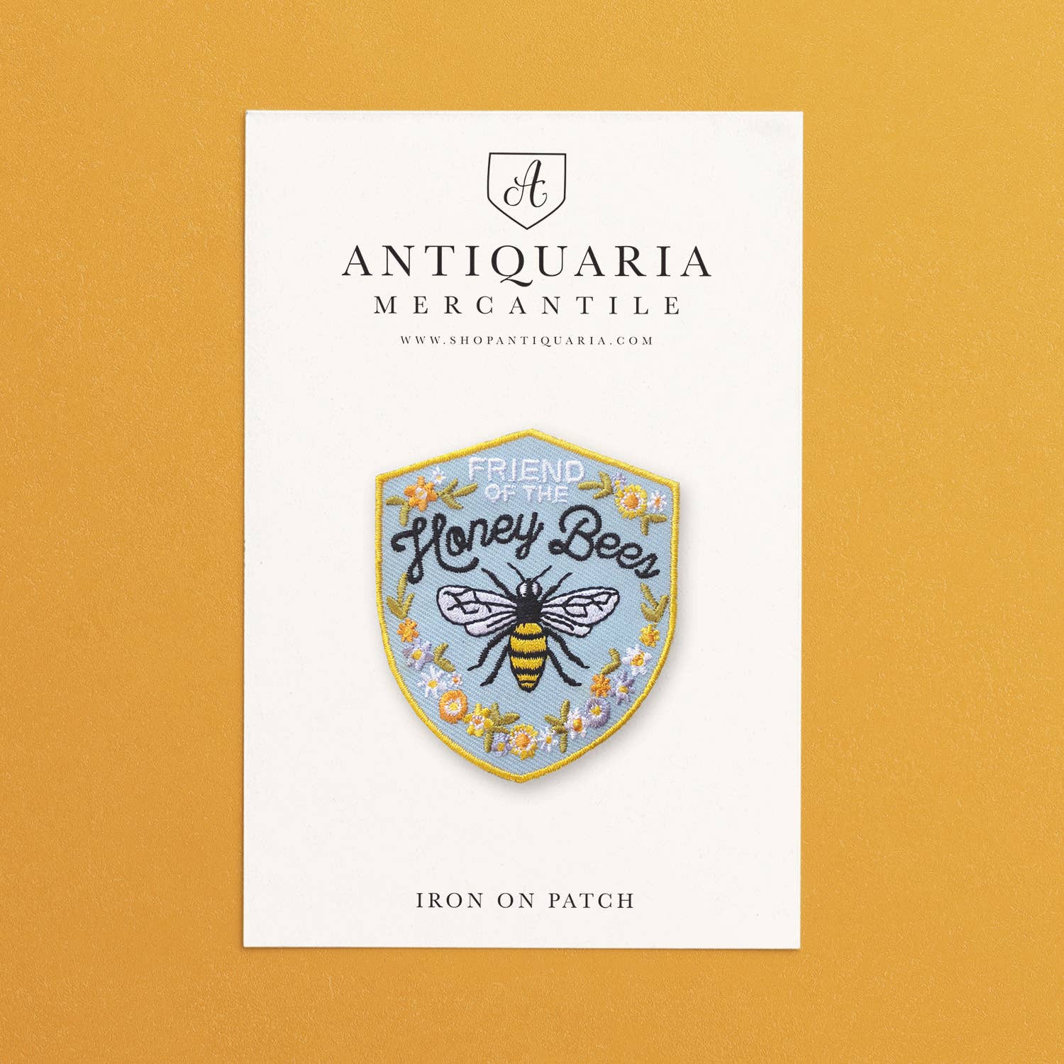 Honey Bee Embroidered Patch