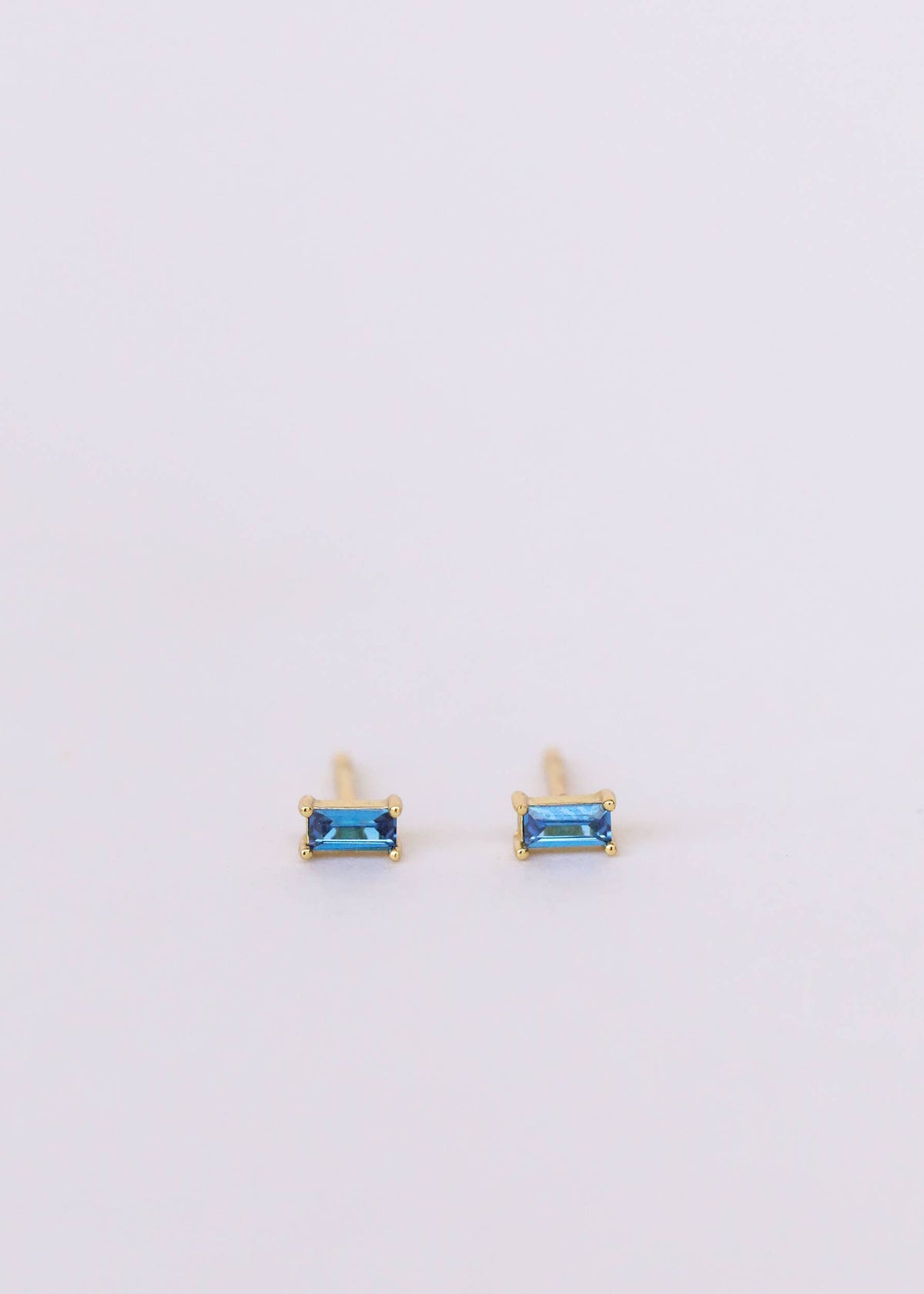 Sapphire Baguette Earrings