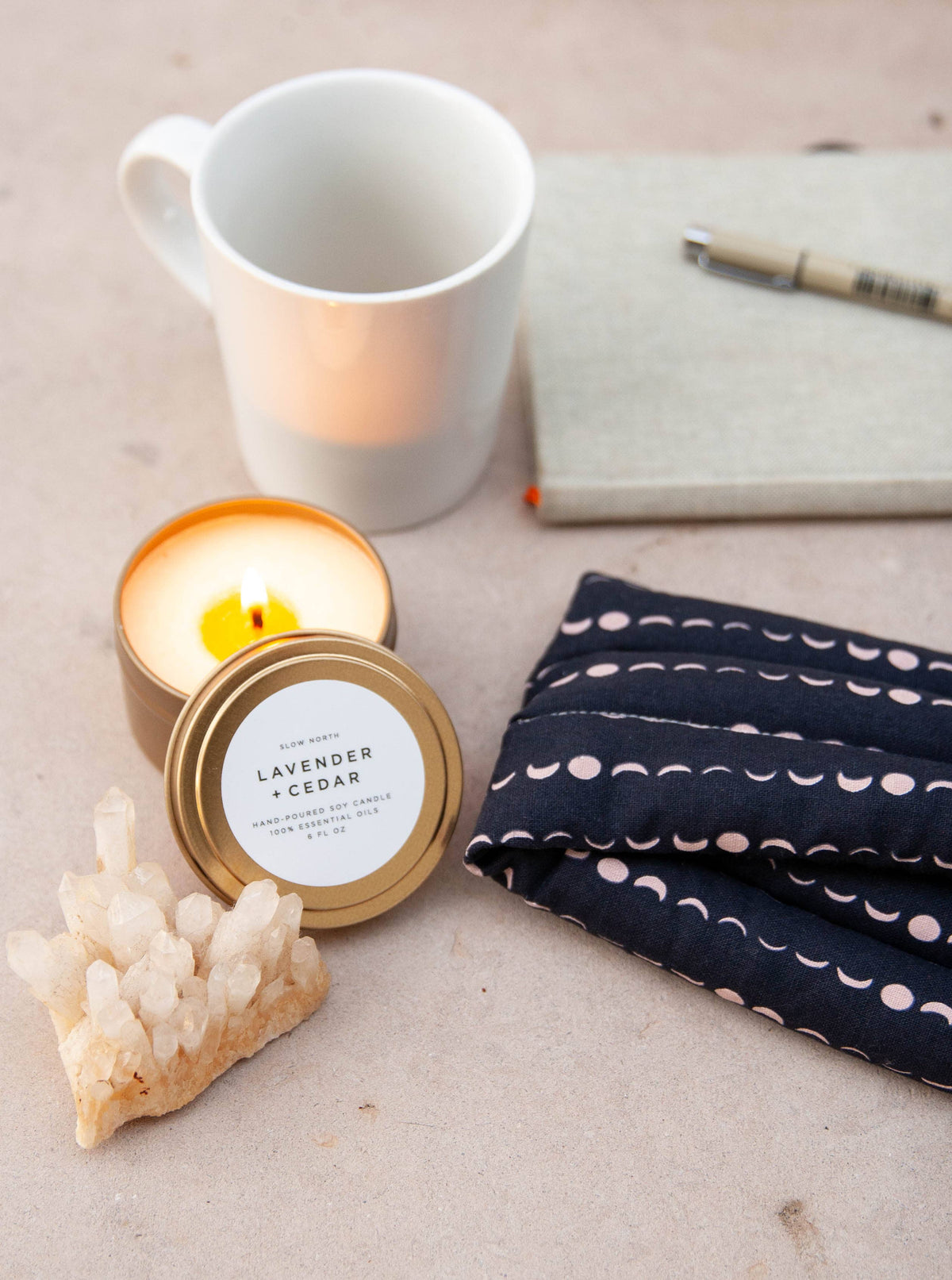 Lavender + Cedar |  Travel Tin Candles 6 oz