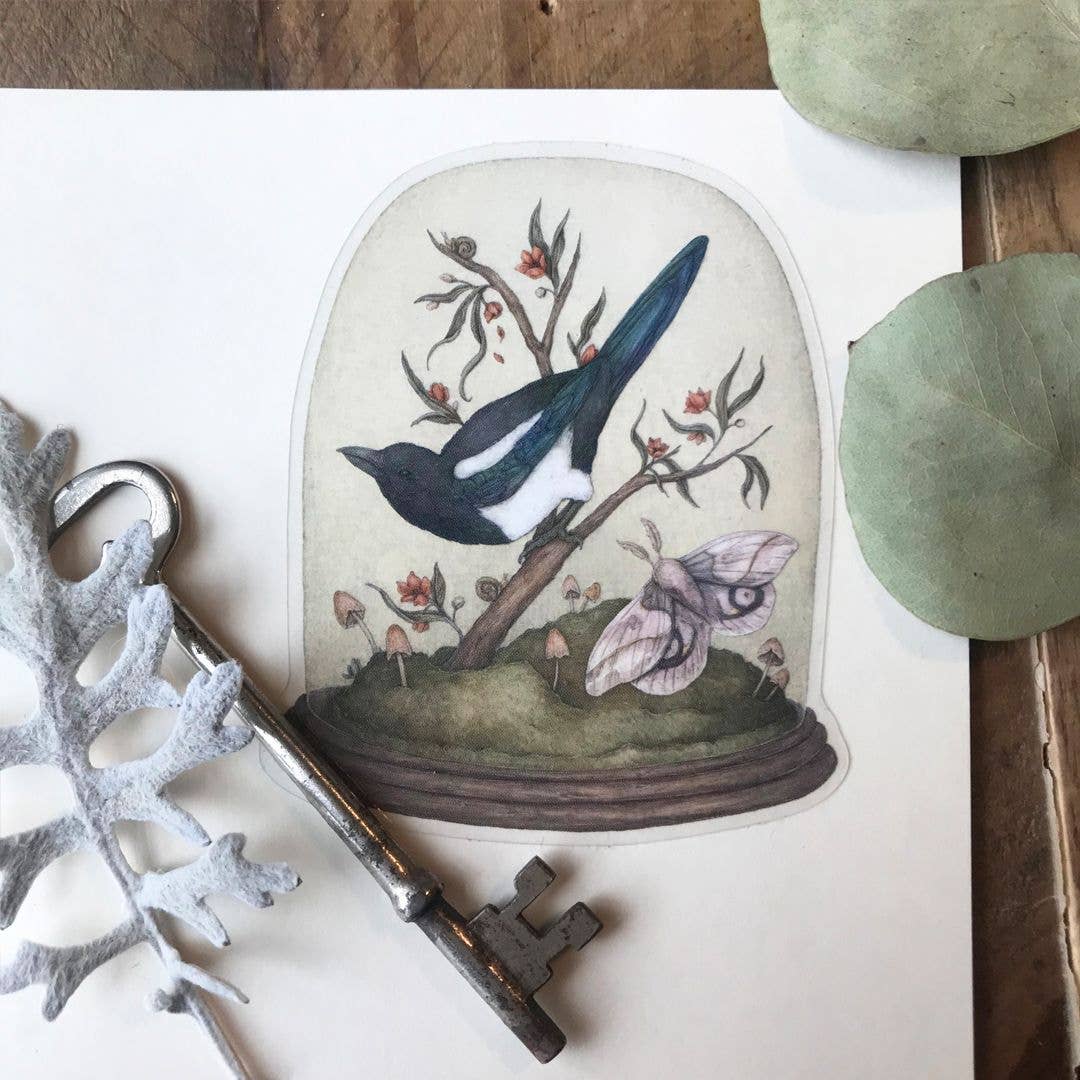 One for Sorrow Semi-transparent Sticker