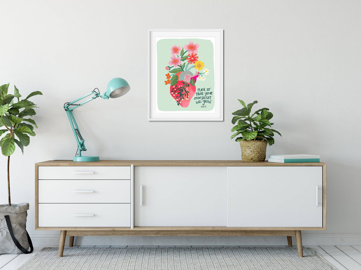 Grow Your Heart Art Print (8" x 10")