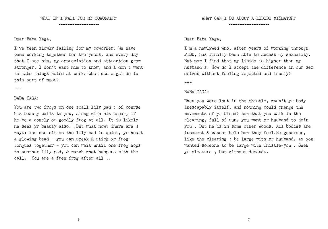 Ask Baba Yaga: Poetic Remedies for Troubled Times