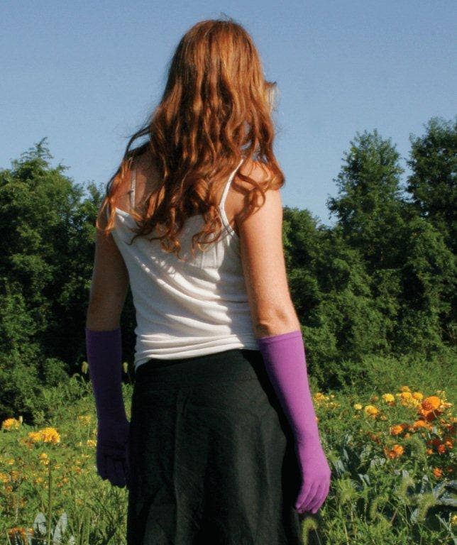Fuschia Foxgloves Ell Long Gardening Gloves