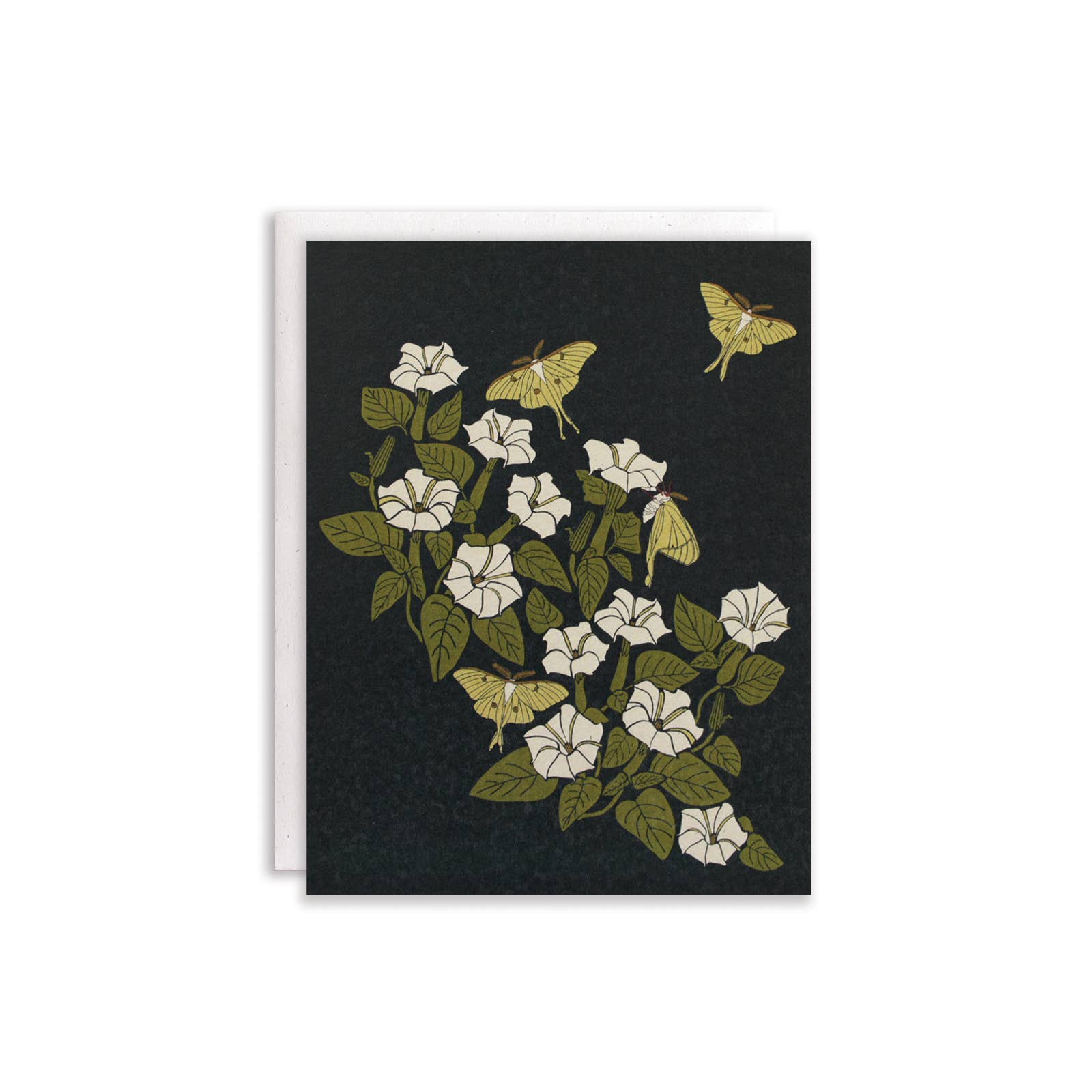 Luna Moon + Moth Card