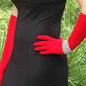 Fuschia Foxgloves Ell Long Gardening Gloves