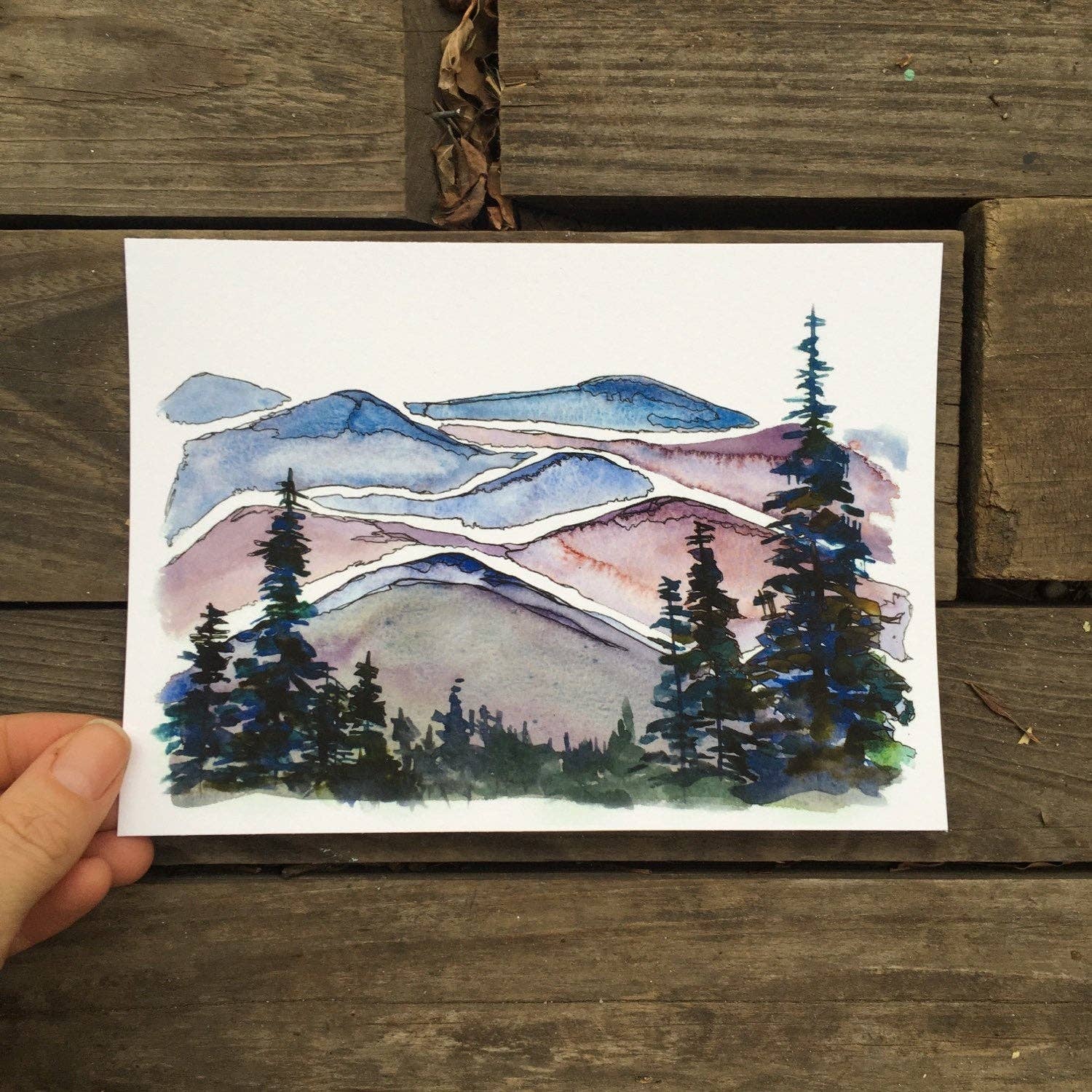 North Carolina Blue Ridge Mountains, Fine Art Print : 8x10
