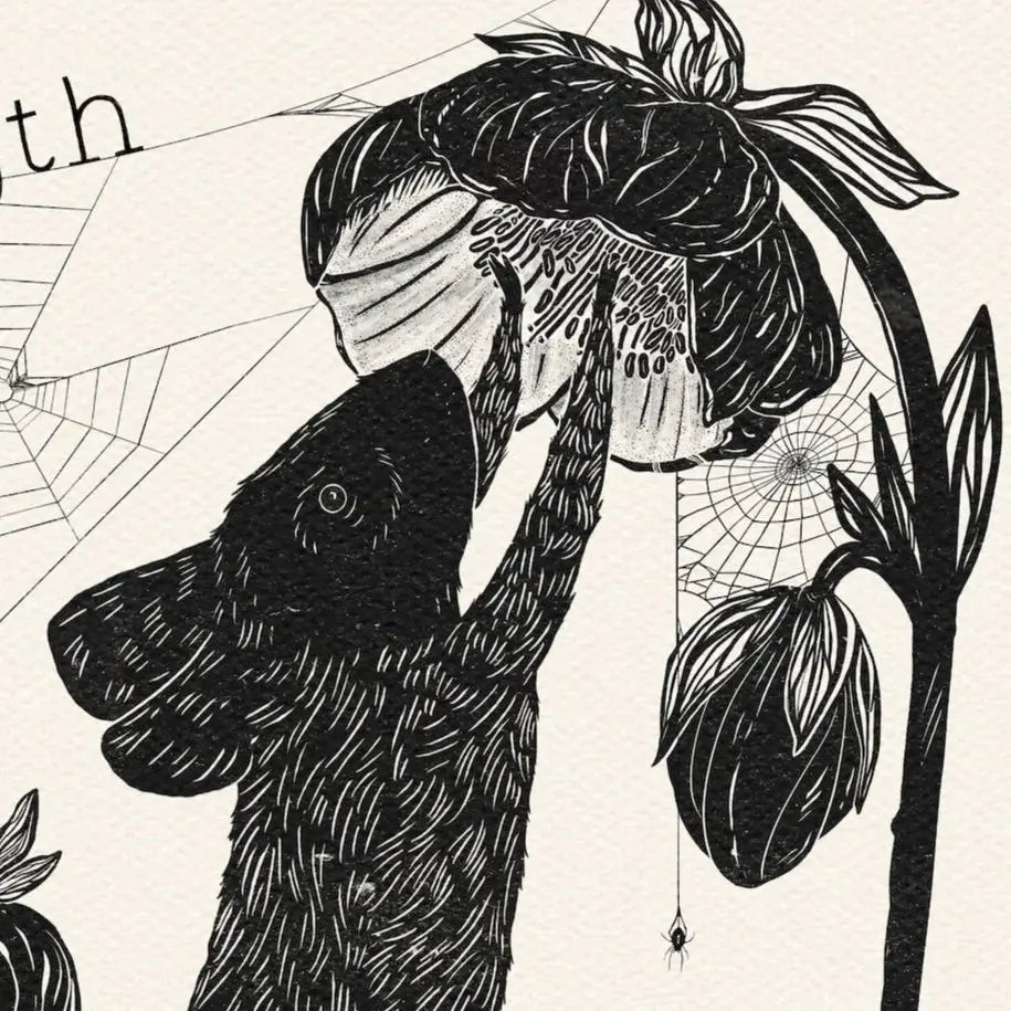Garden Mice &amp; Hellebore Print (8x10)
