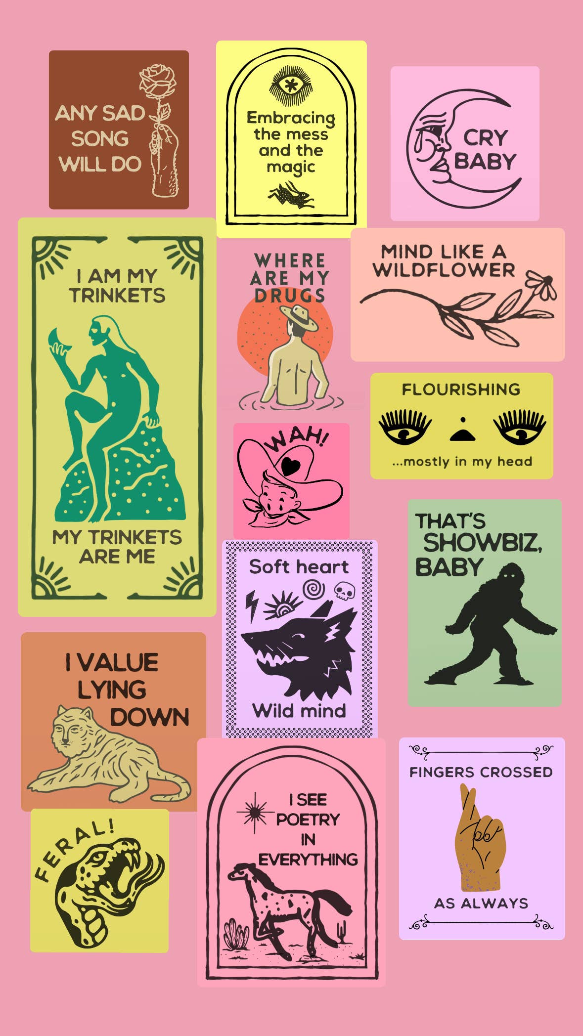 Flourishing, In My Head Vinyl Sticker