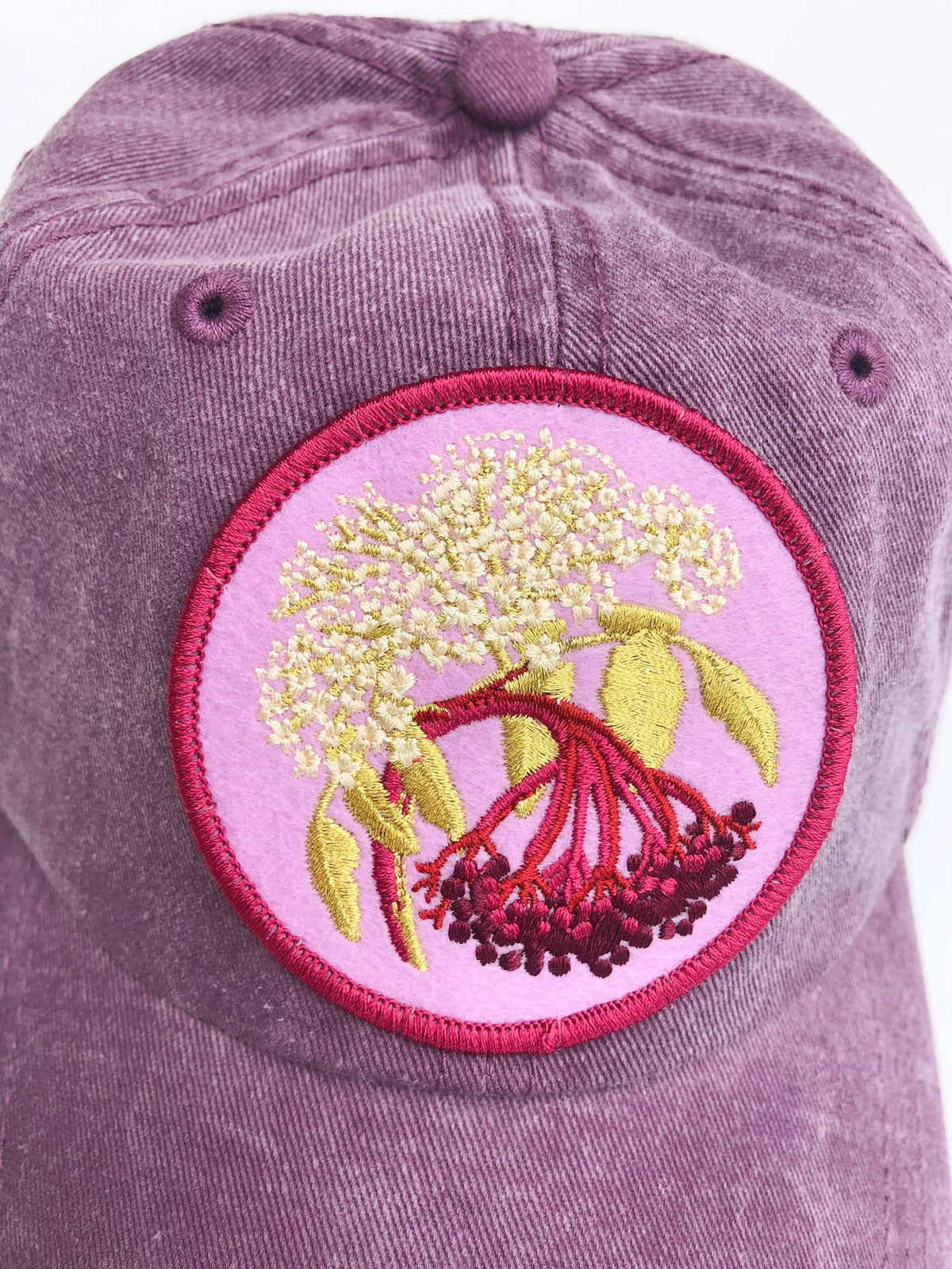 Elderberry Cotton Native Plant Patch Hat