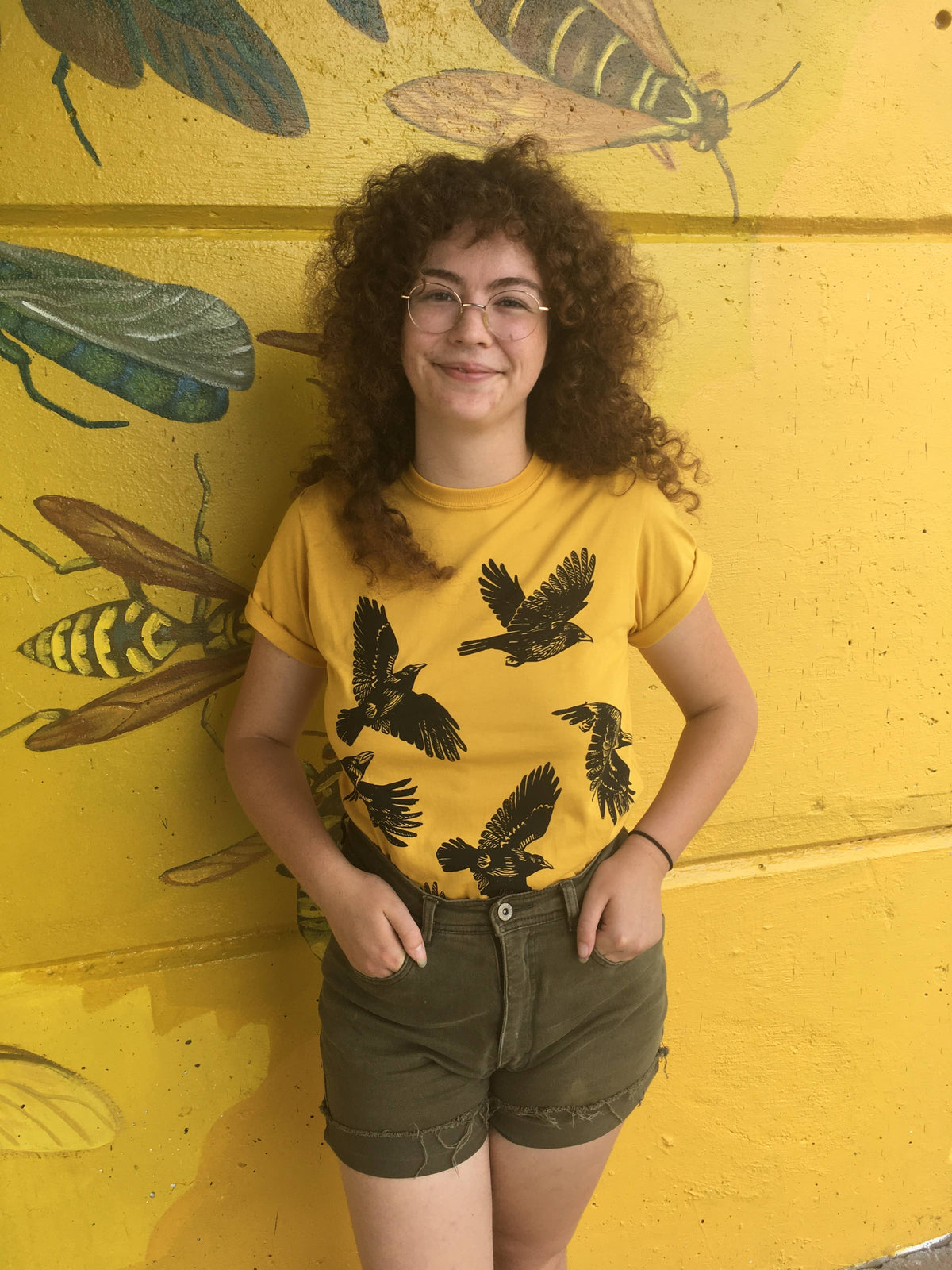 Gold Crows Organic Cotton T Shirt