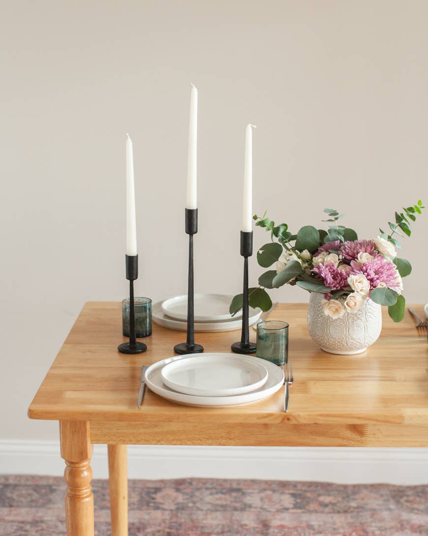 Dante Hand-Forged Iron Candle Stand