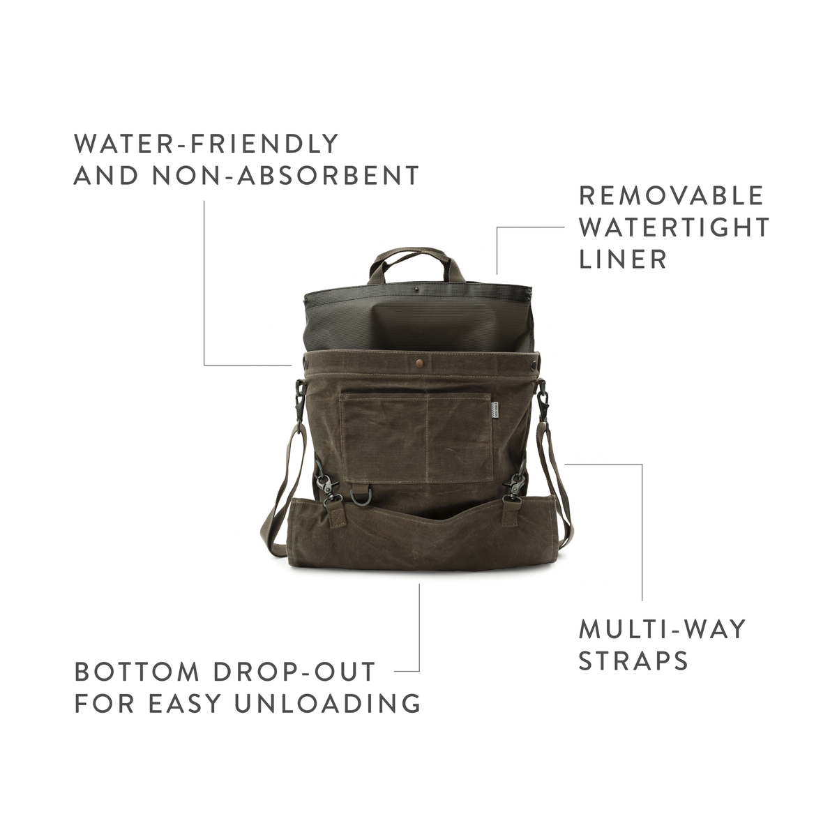 Harvesting and Gathering Bag: Slate Gray