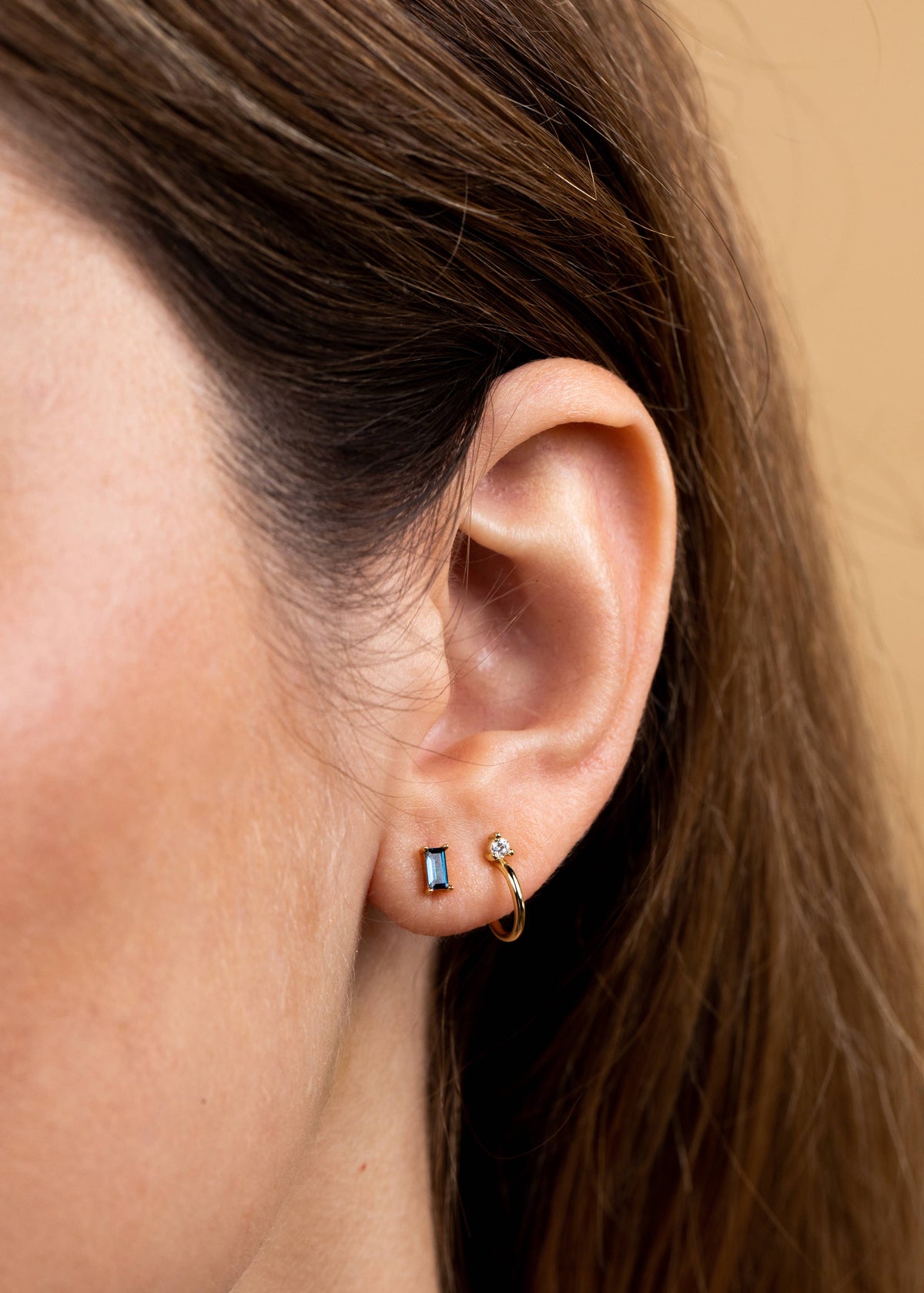 Sapphire Baguette Earrings