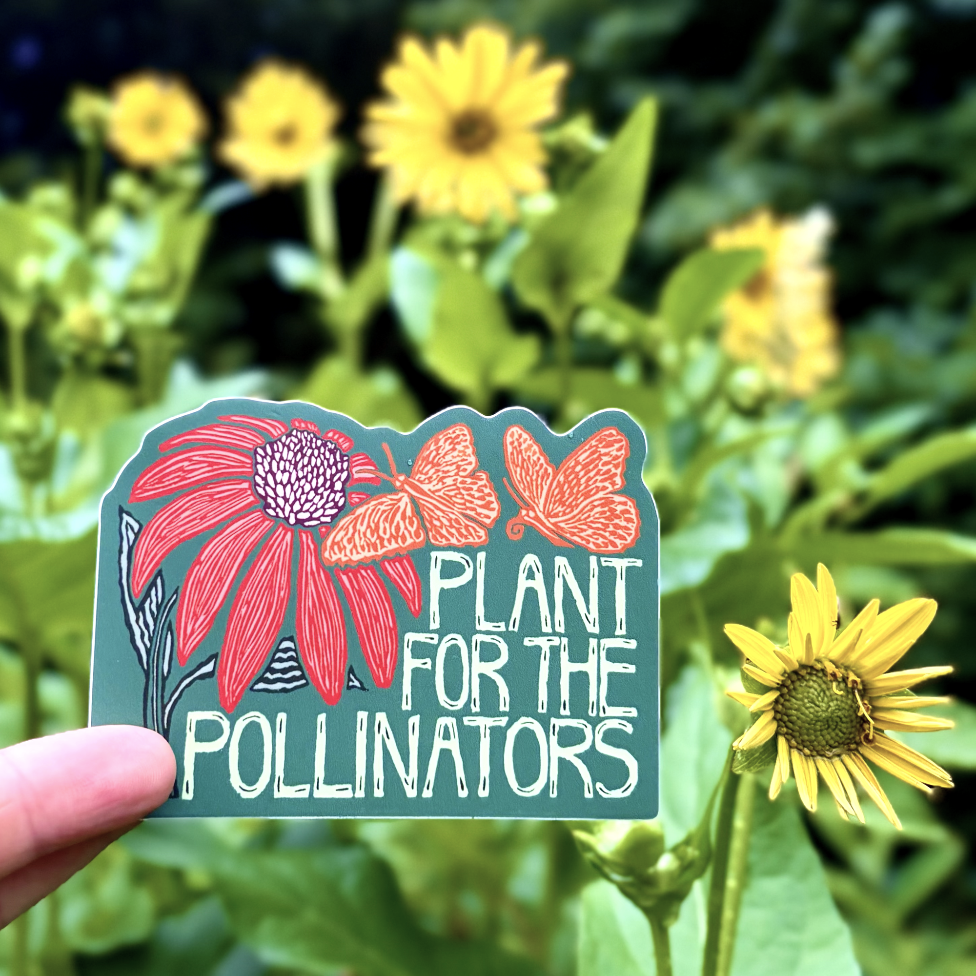 Plant for the Pollinators Sticker