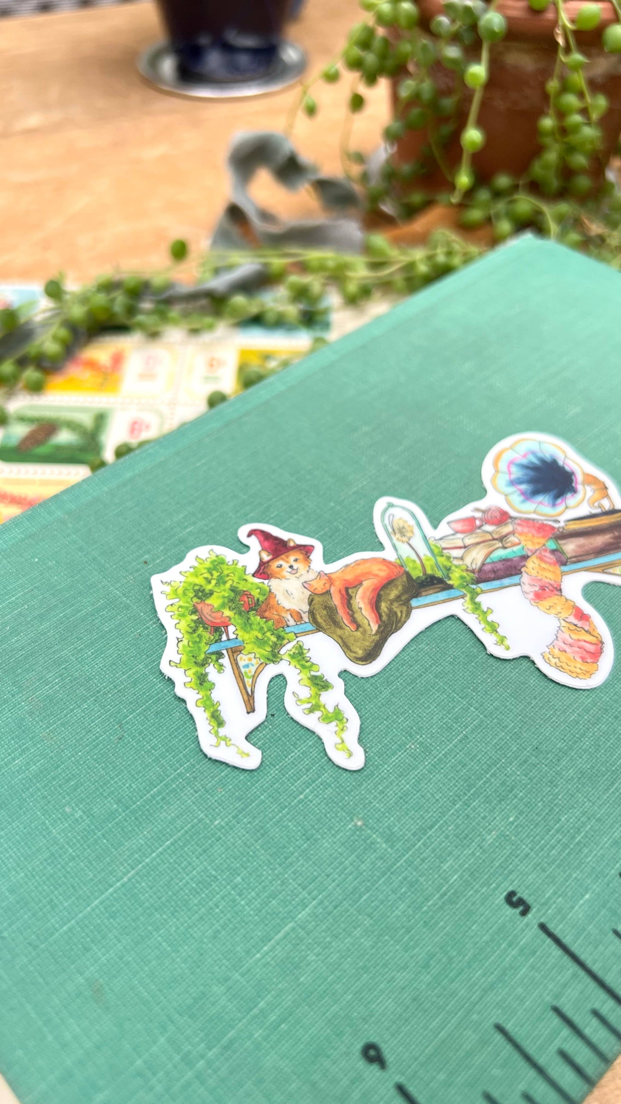 The Hedge Witch's Shelf Sticker