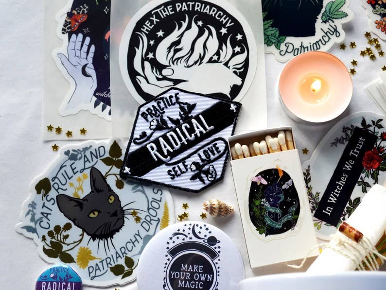 Cats Rule and Patriarchy Drools: Feminist Sticker