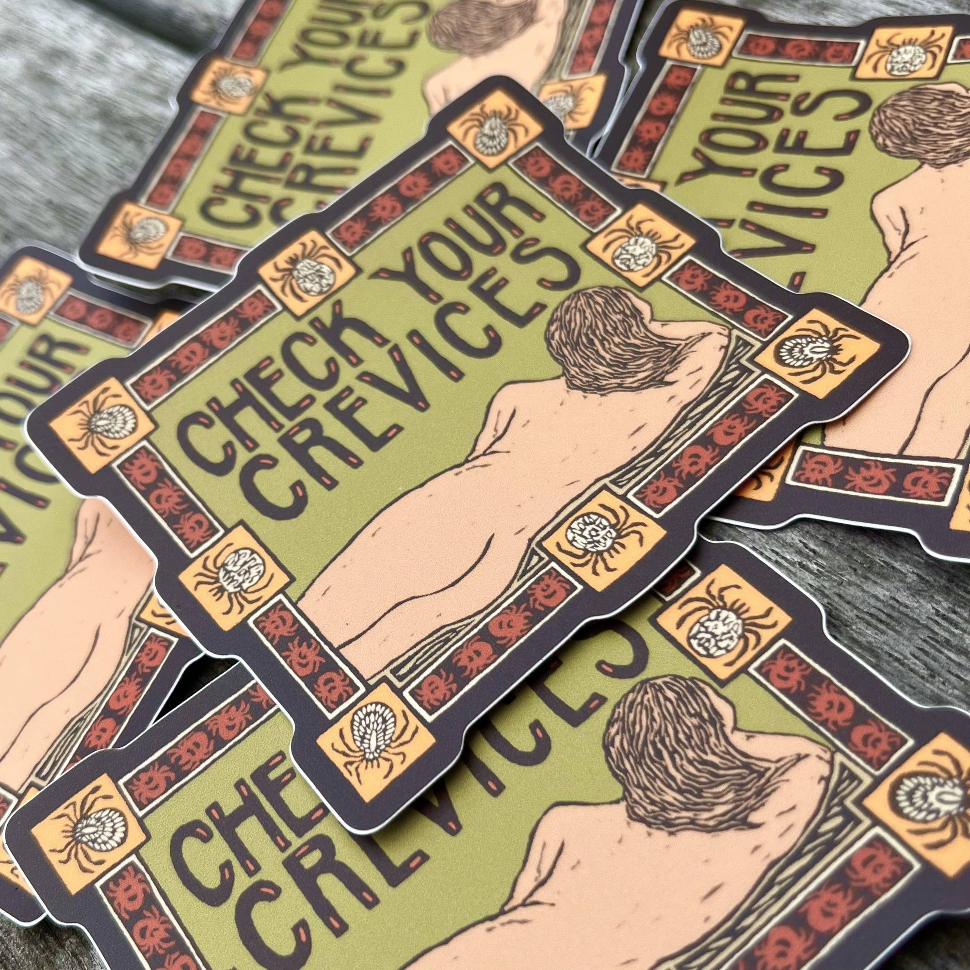 Tick Check Reminder Vinyl Sticker