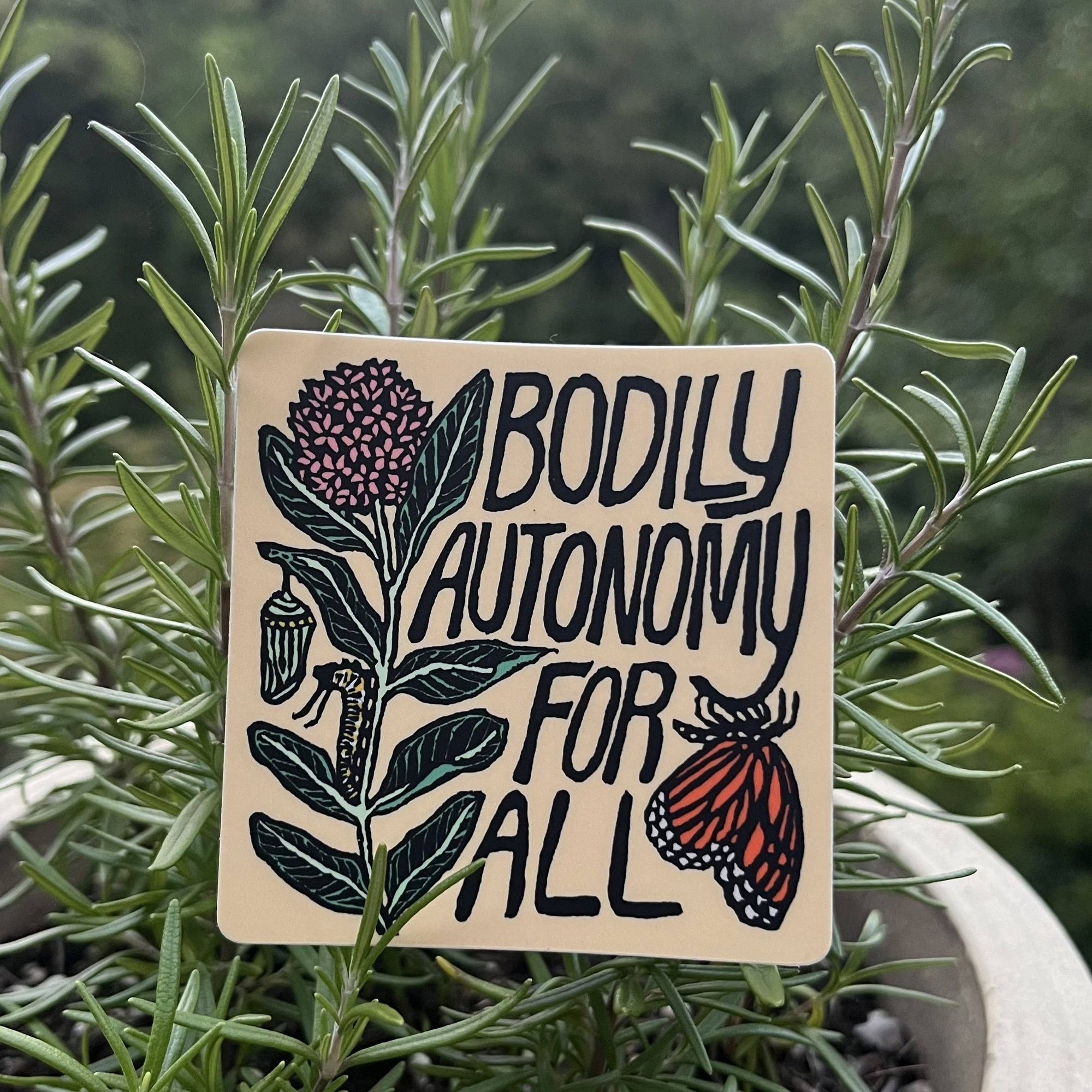 Bodily Autonomy For All Vinyl Sticker