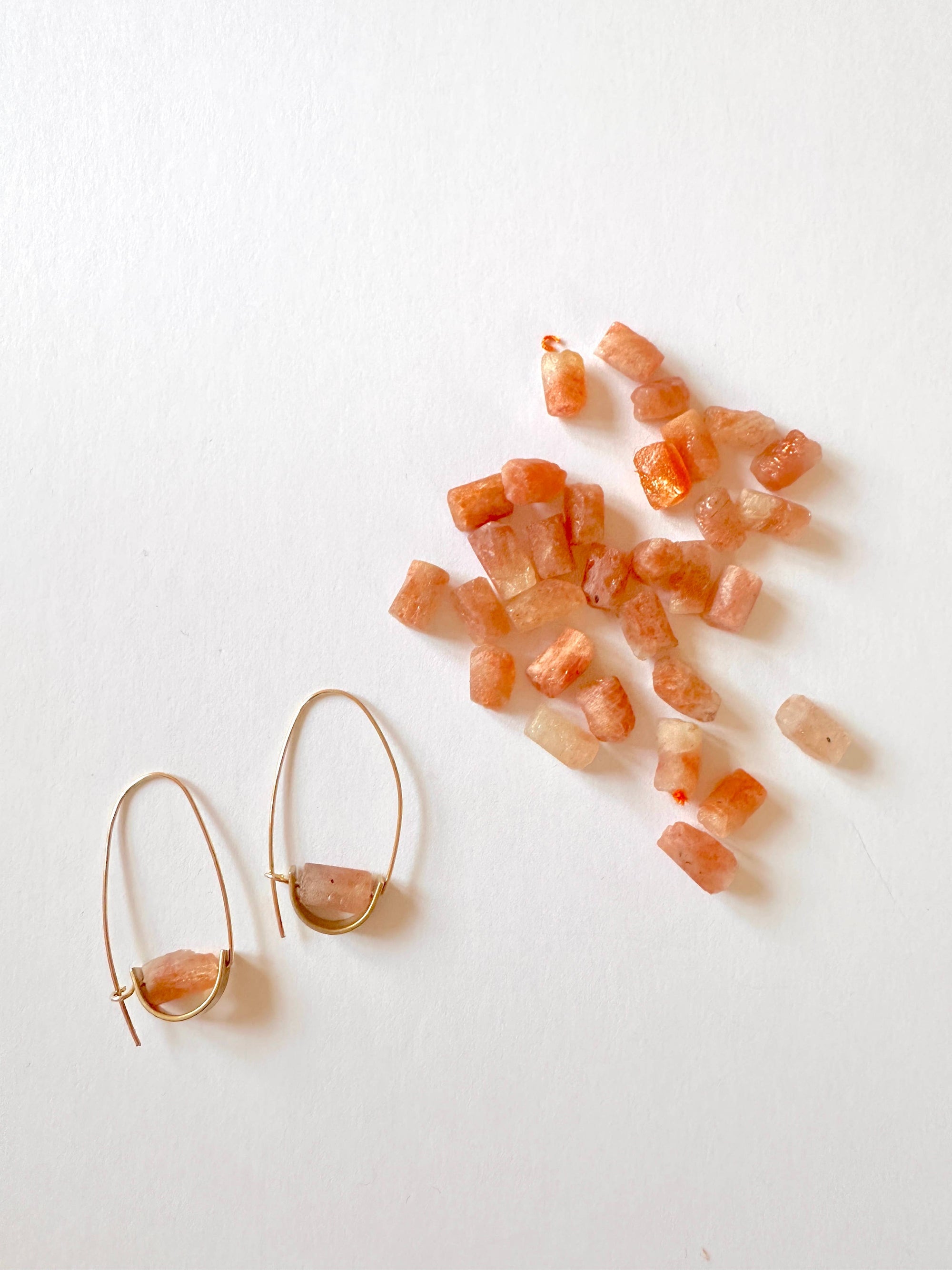 Sunstone Belen Minimalist Gemstone Earring