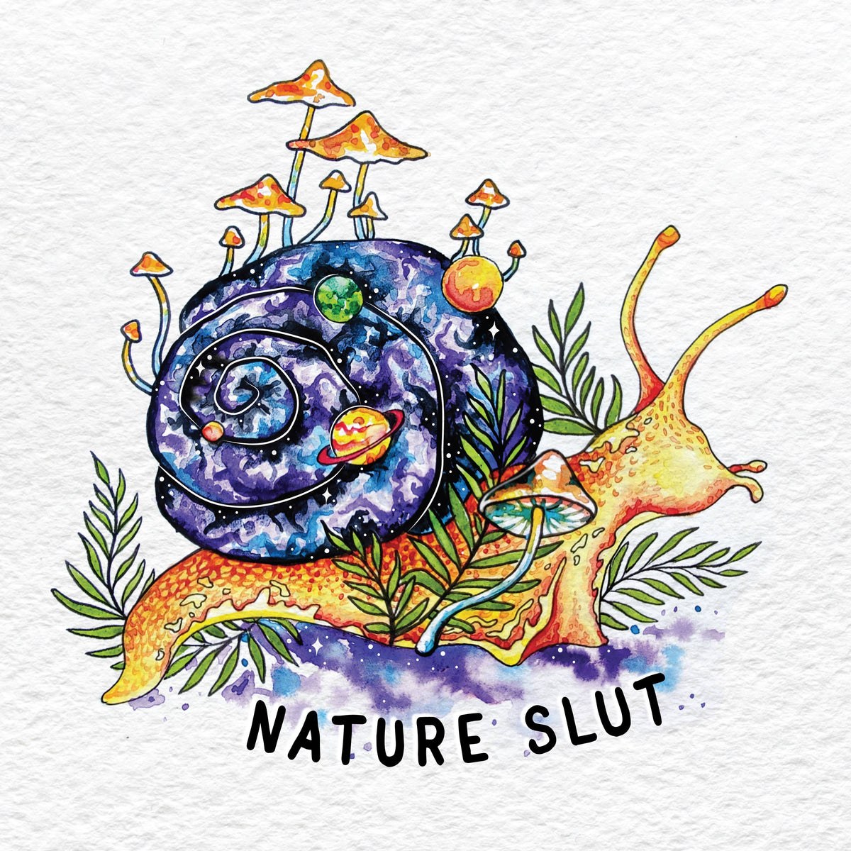 Nature Slut - Rainbow Maker - Snail Galaxy PNW Mushroom Art