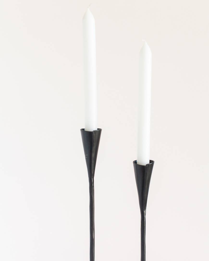16&quot; Phoenix Hand-Forged Iron Candle Stand