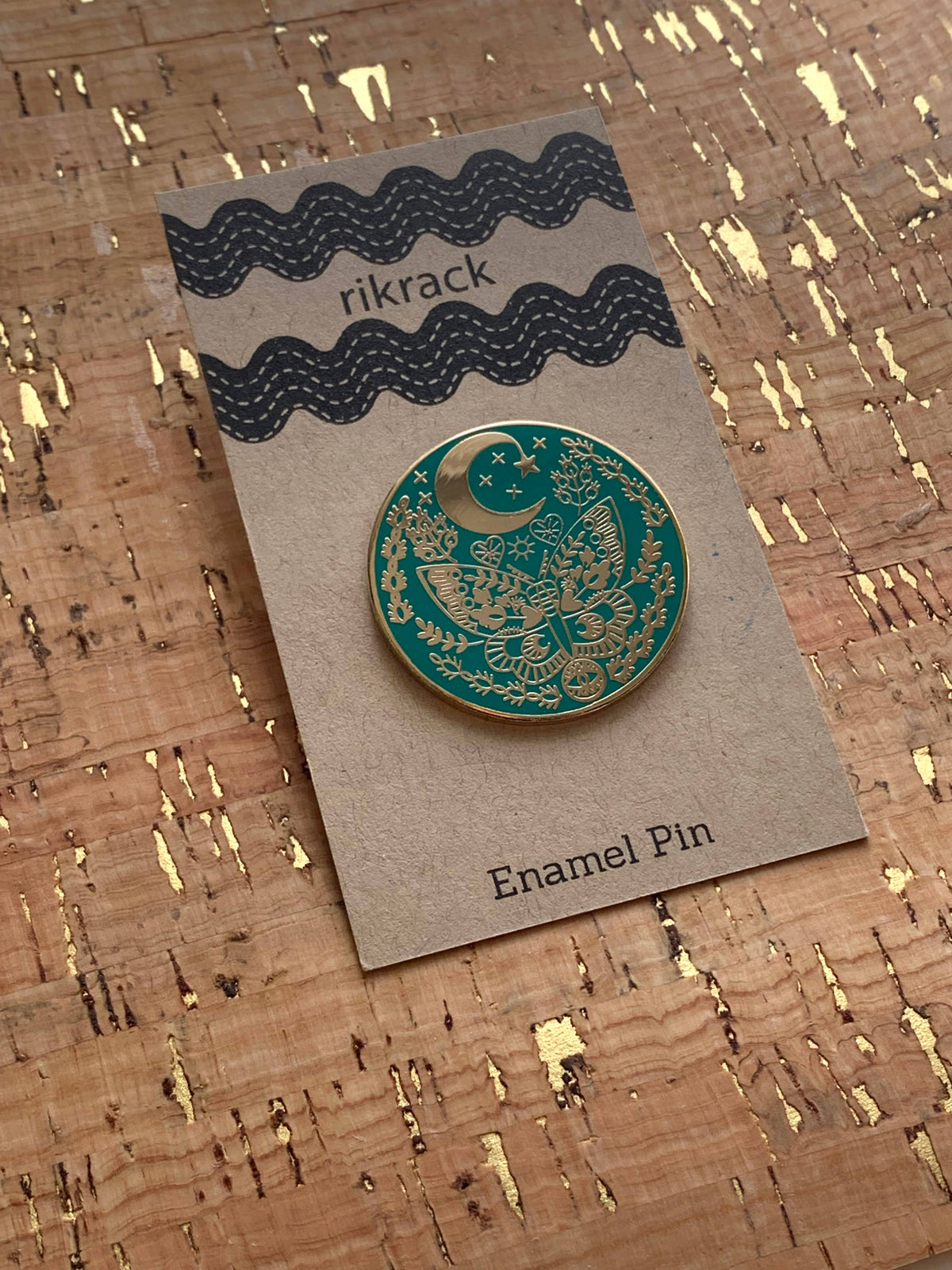 Lunar Moth Enamel Pin