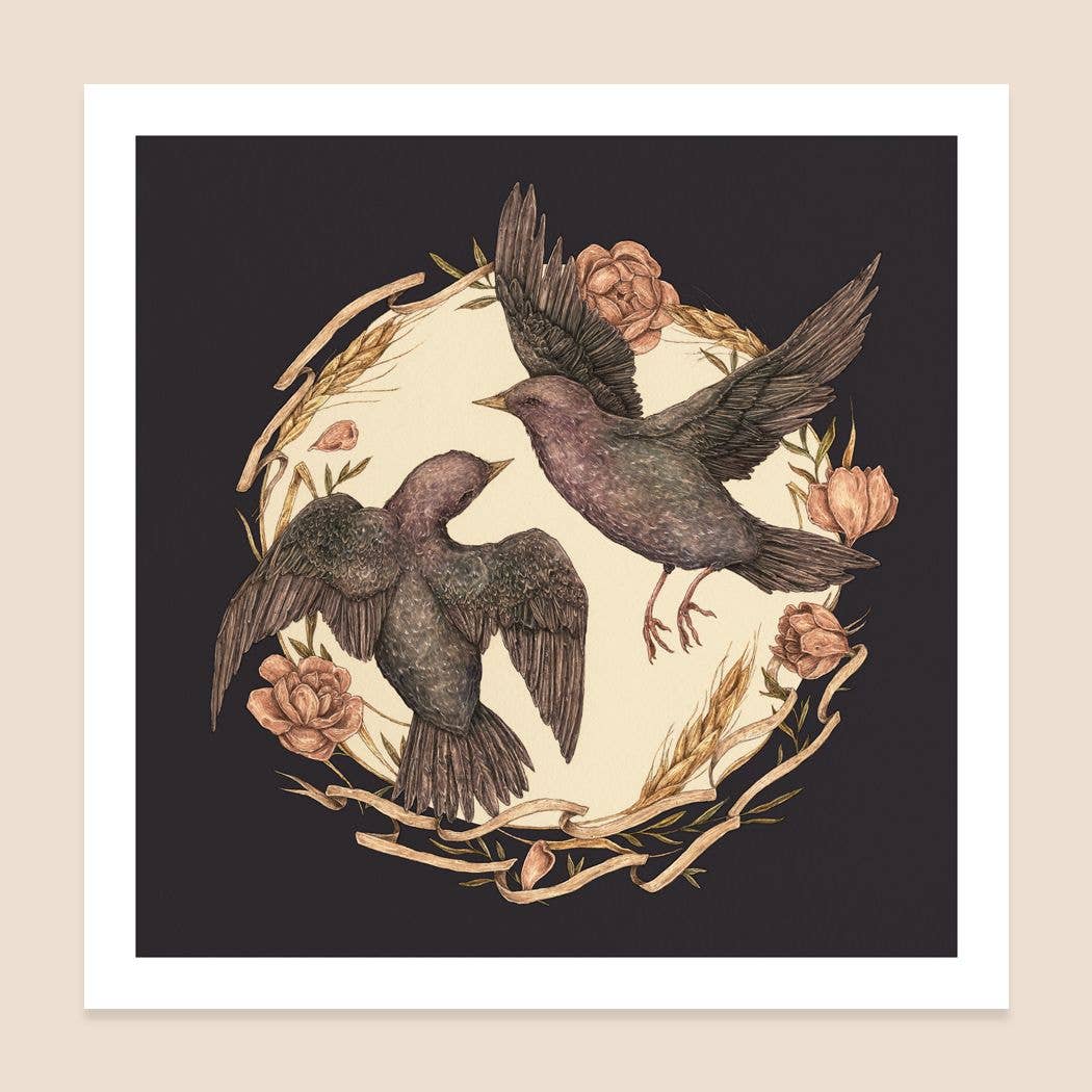 Starlings Print: 12” x 12”