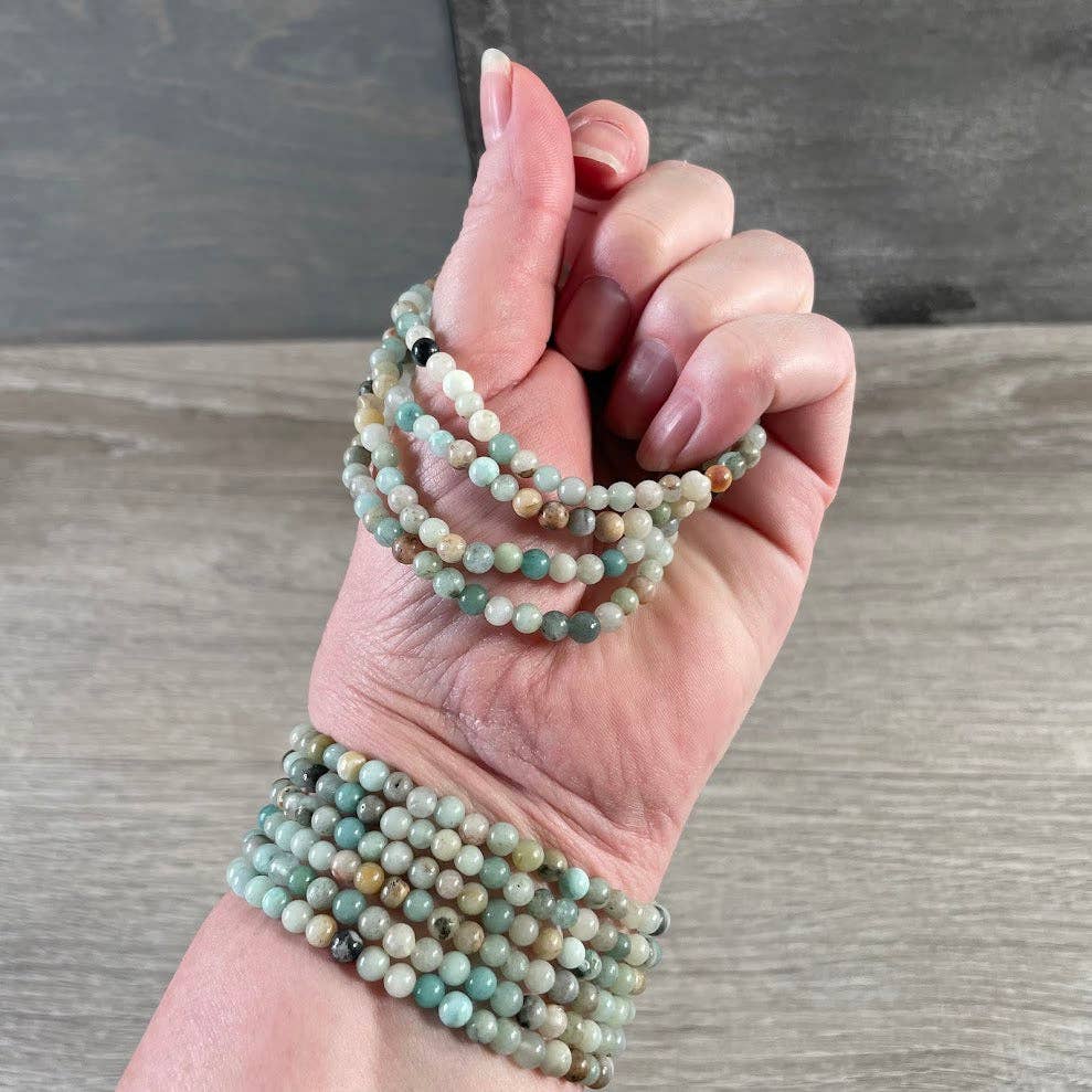 Amazonite Gemstone Beaded Bracelet