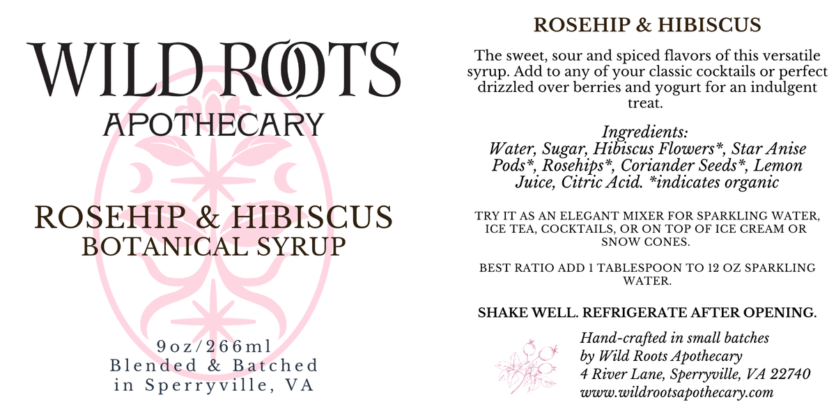 Rosehip &amp; Hibiscus Botanical Syrup
