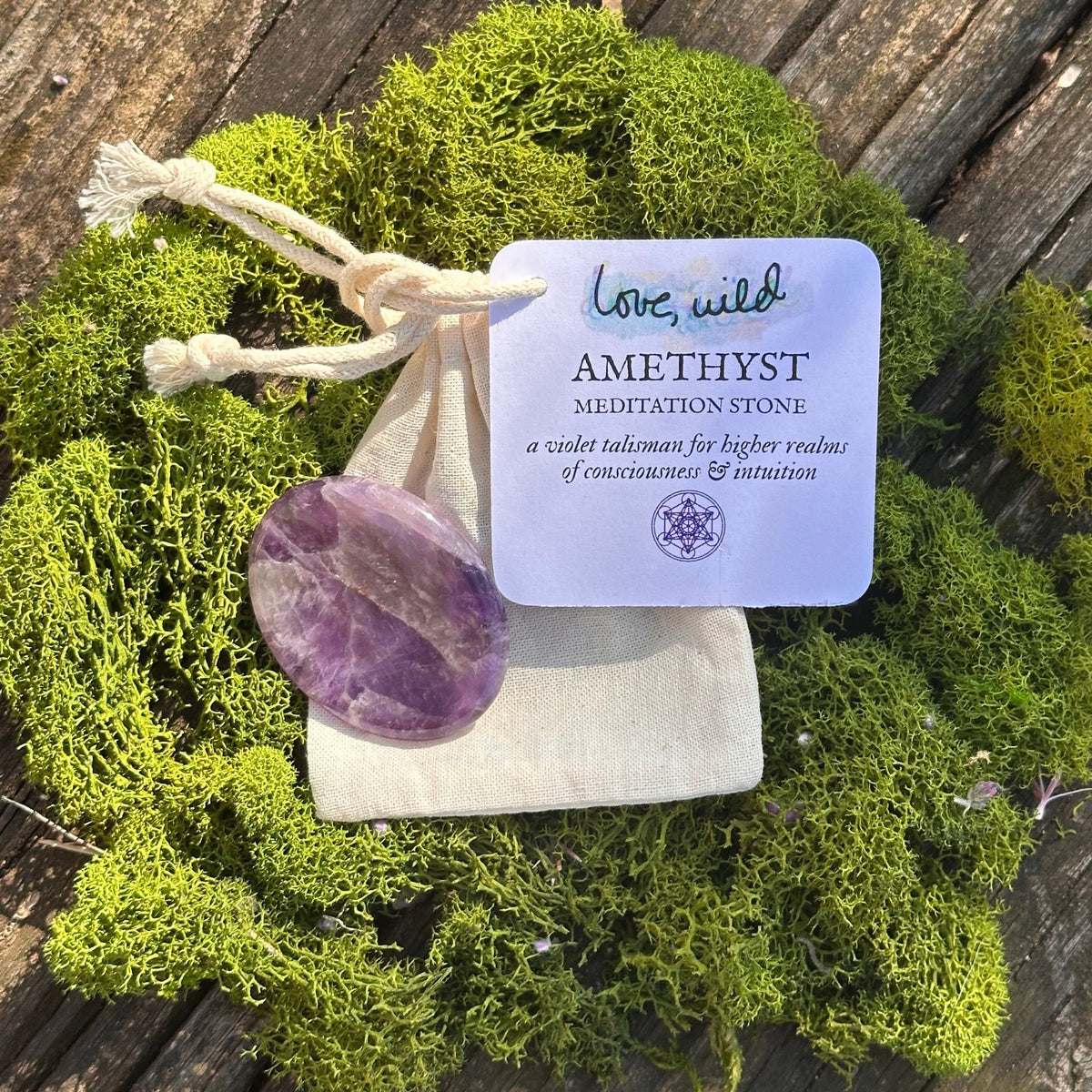 Amethyst Meditation Stone