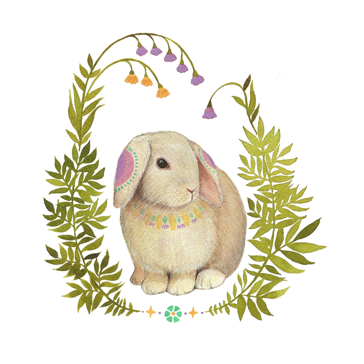 Bunny Bloom - 8"x10" Art Print