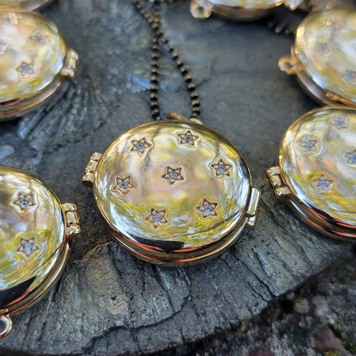 Celestially-Inspired Victorian Locket