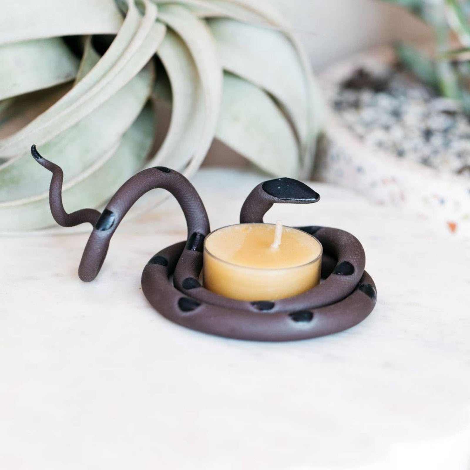 Ceramic Snake Tealight: Saul