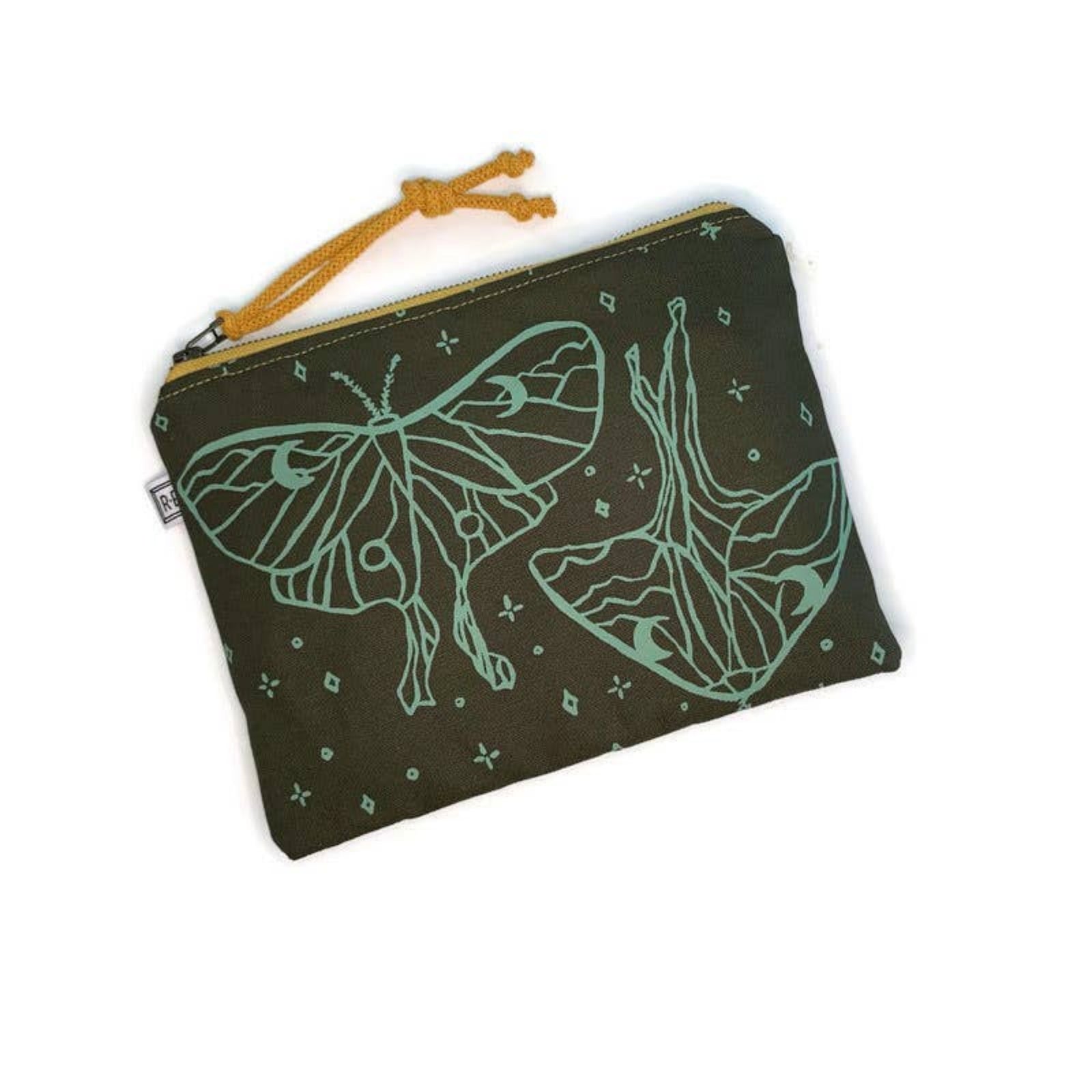 Cosmetic Zipper Pouch - Luna Moss Green