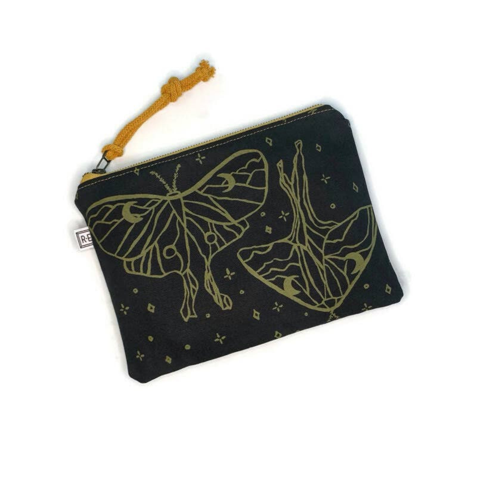 Cosmetic Zipper Pouch - Luna Patina Black